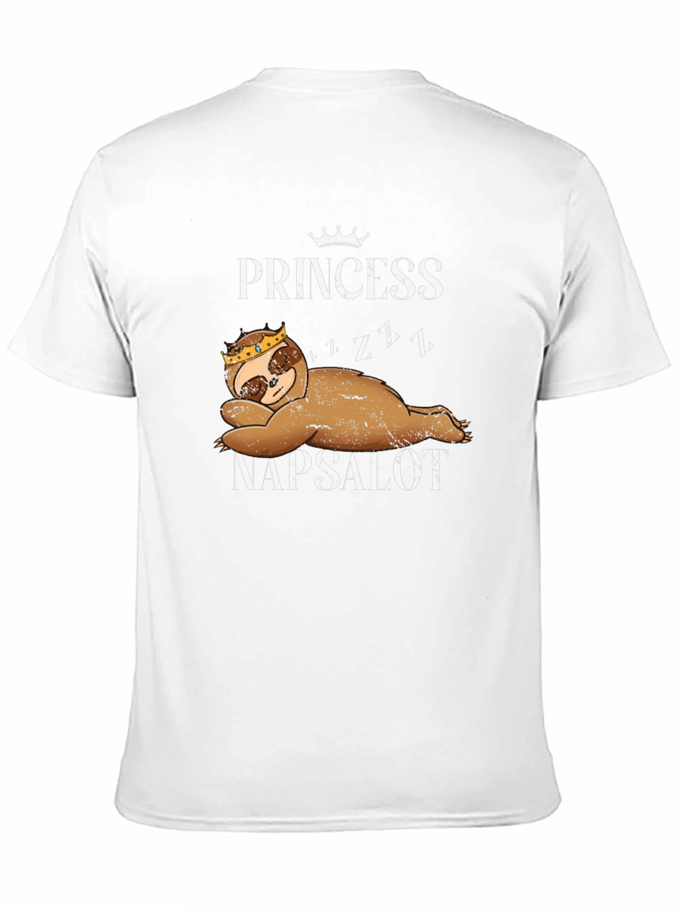 Princess Napsalot Sloth Graphic Tee