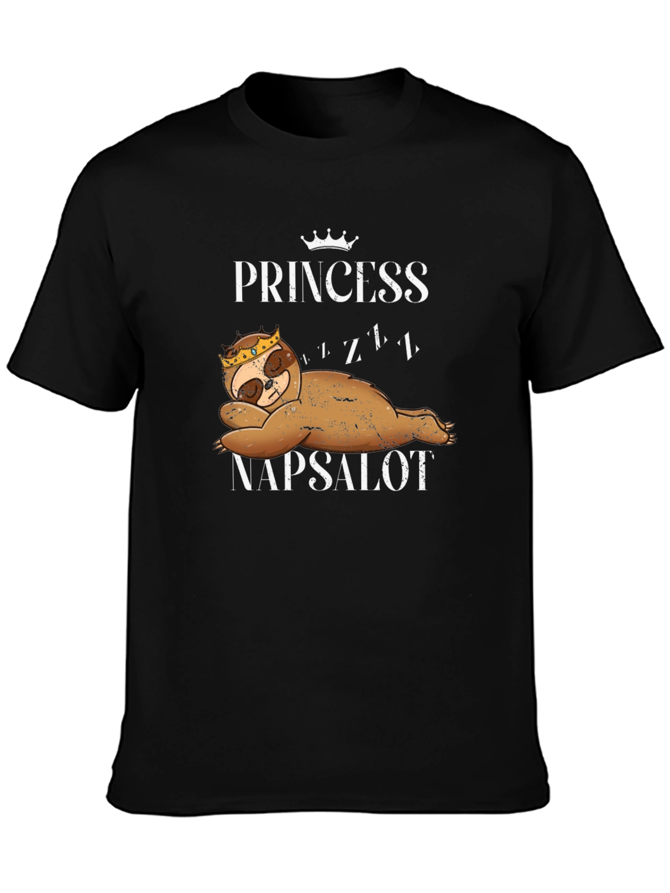 Princess Napsalot Sloth Graphic Tee