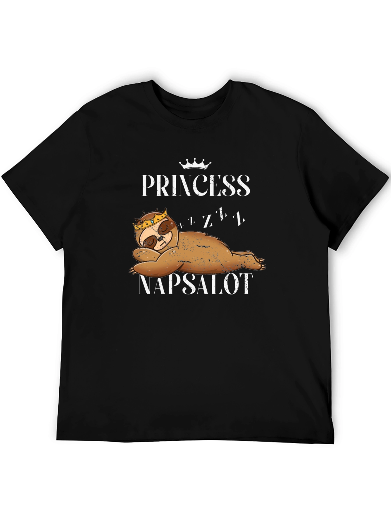 Princess Napsalot Sloth Graphic Tee