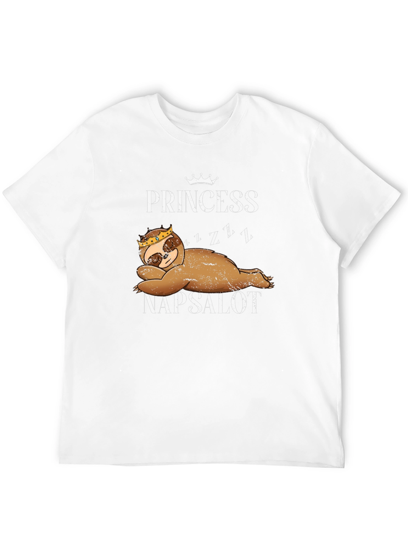 Princess Napsalot Sloth Graphic Tee