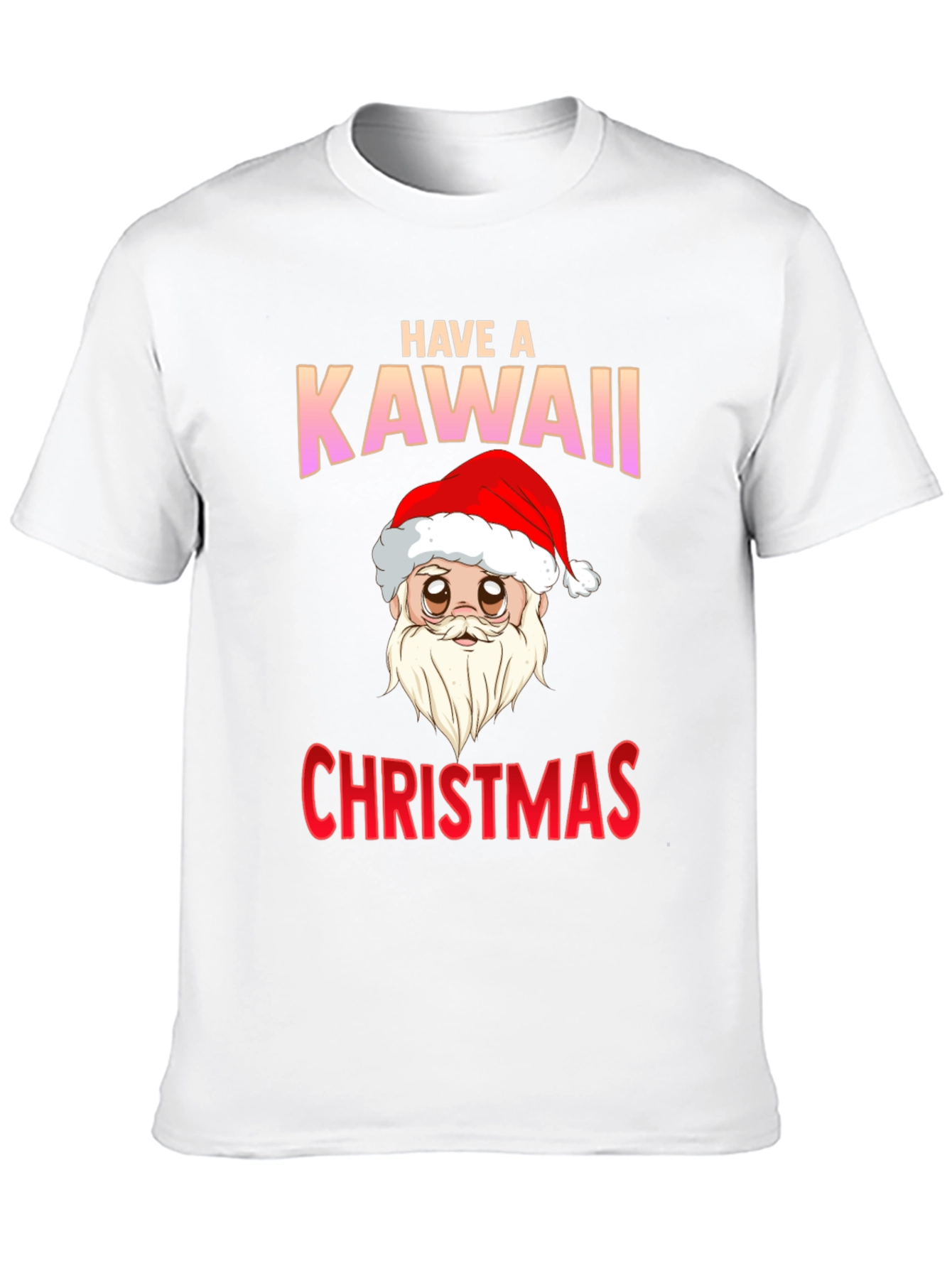 Have a Kawaii Christmas T-Shirt - Santa Graphic Tee