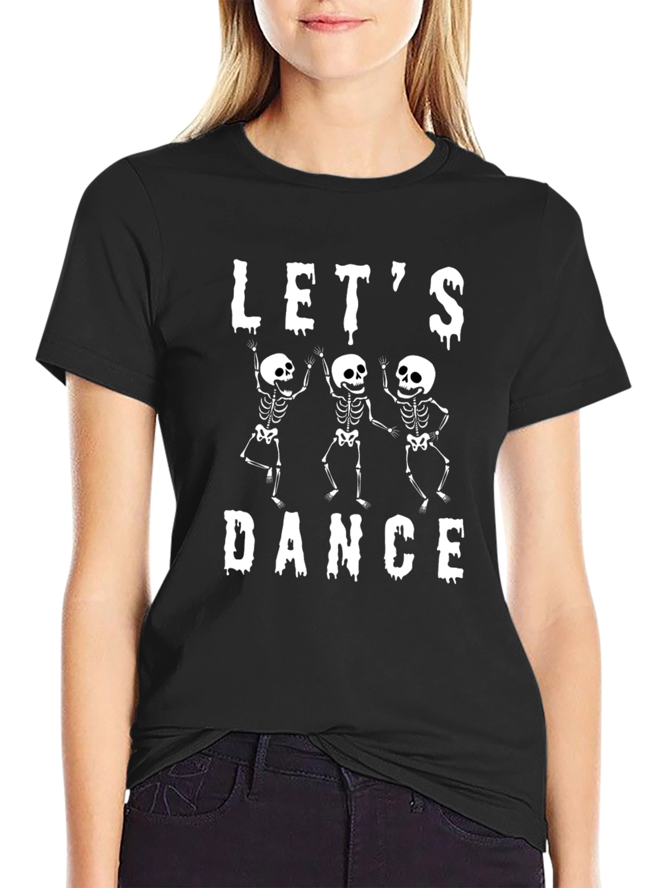 Lets Dance Skeleton Graphic T-Shirt
