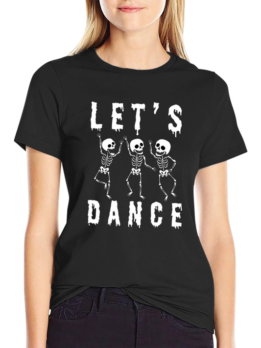 Lets Dance Skeleton Graphic T-Shirt