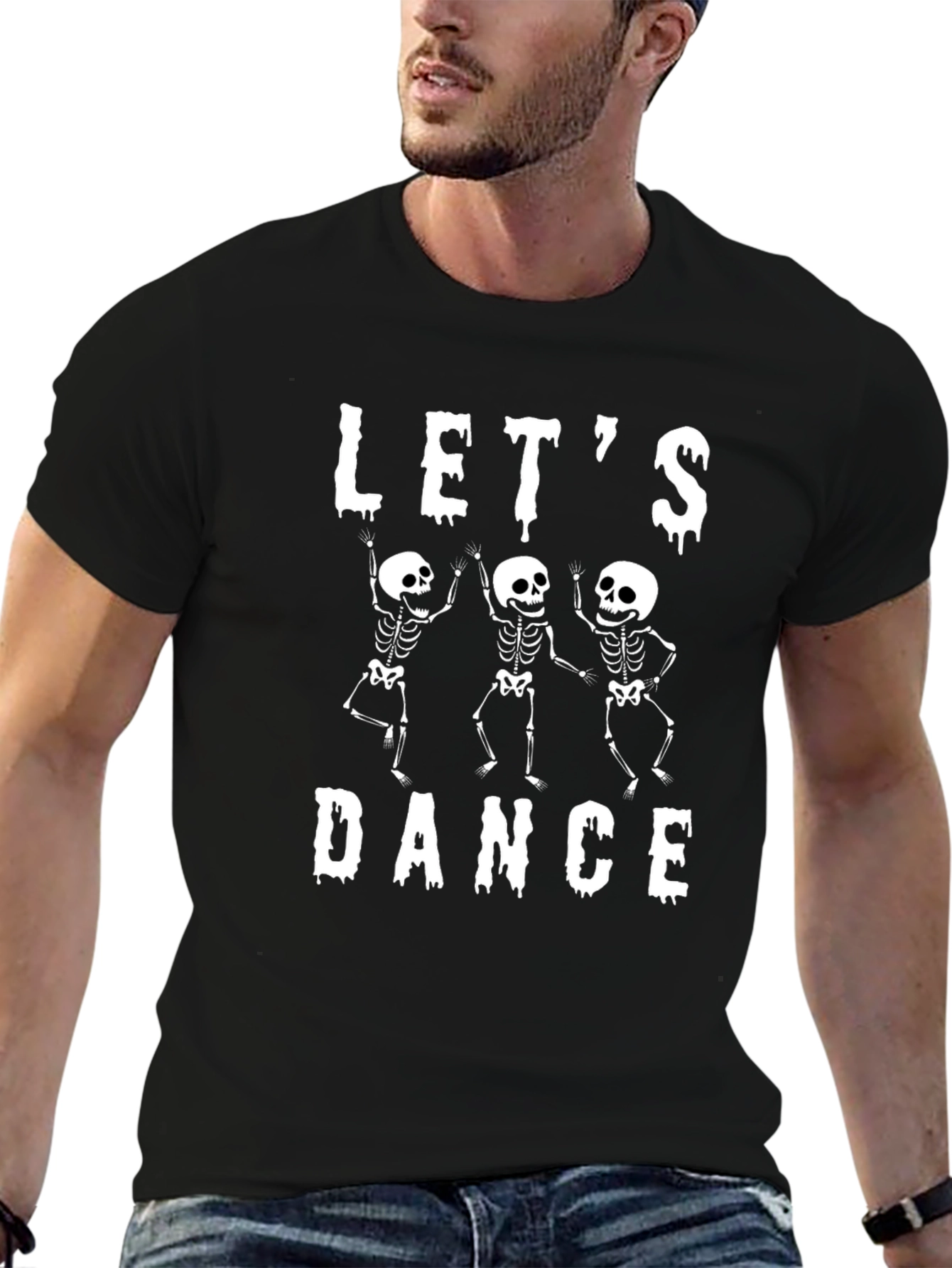 Lets Dance Skeleton Graphic T-Shirt