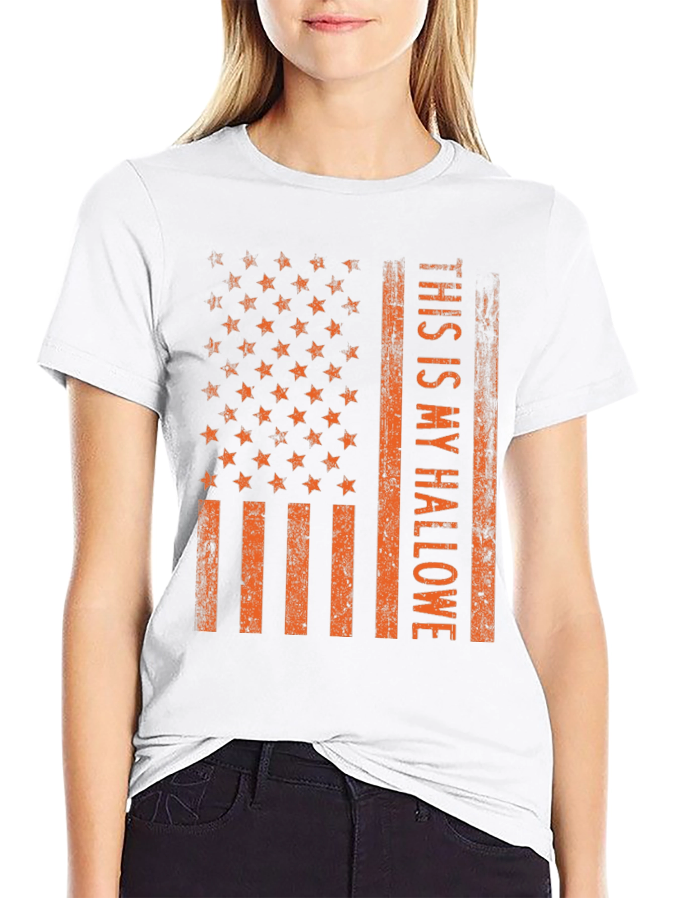 Halloween American Flag T-Shirt