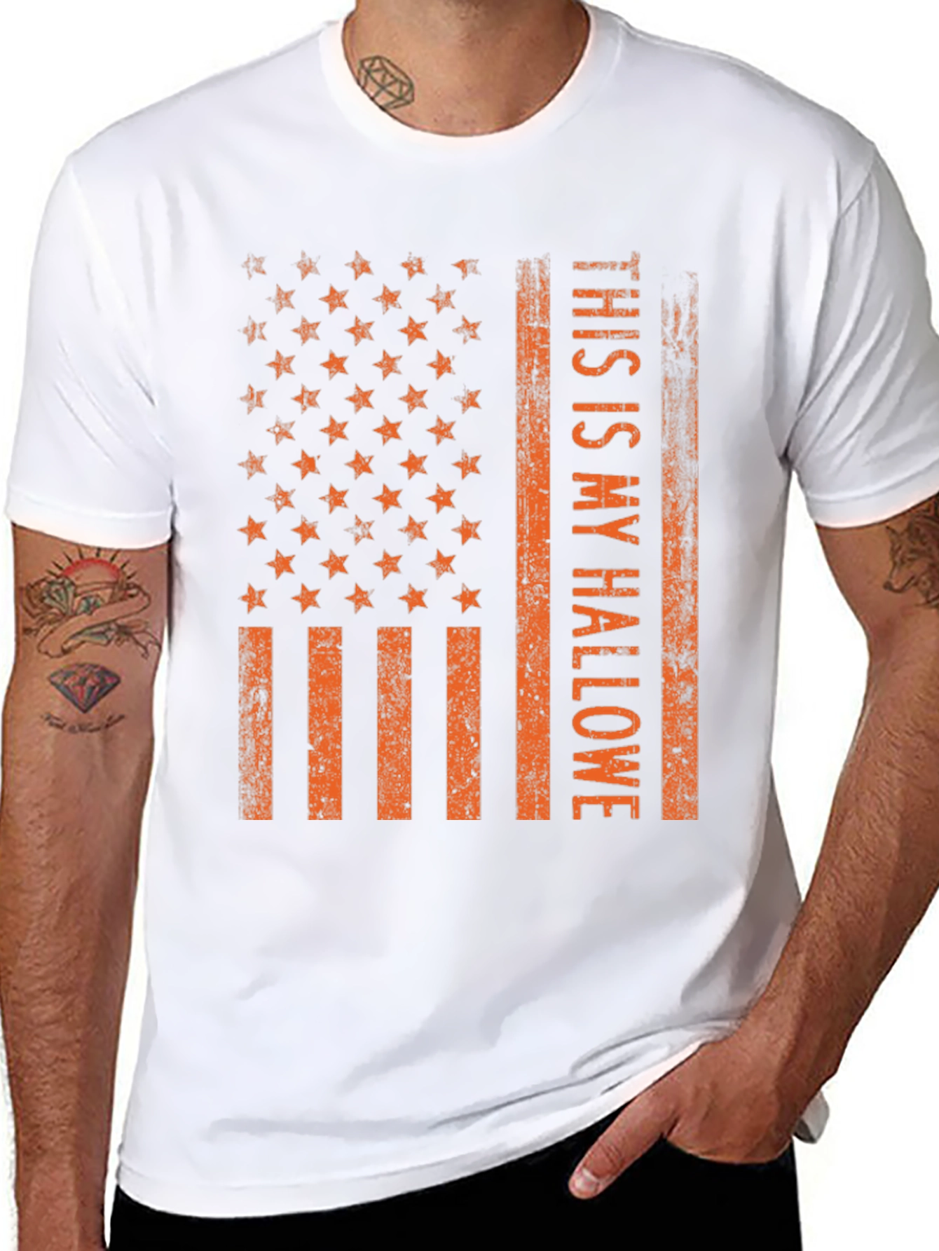 Halloween American Flag T-Shirt