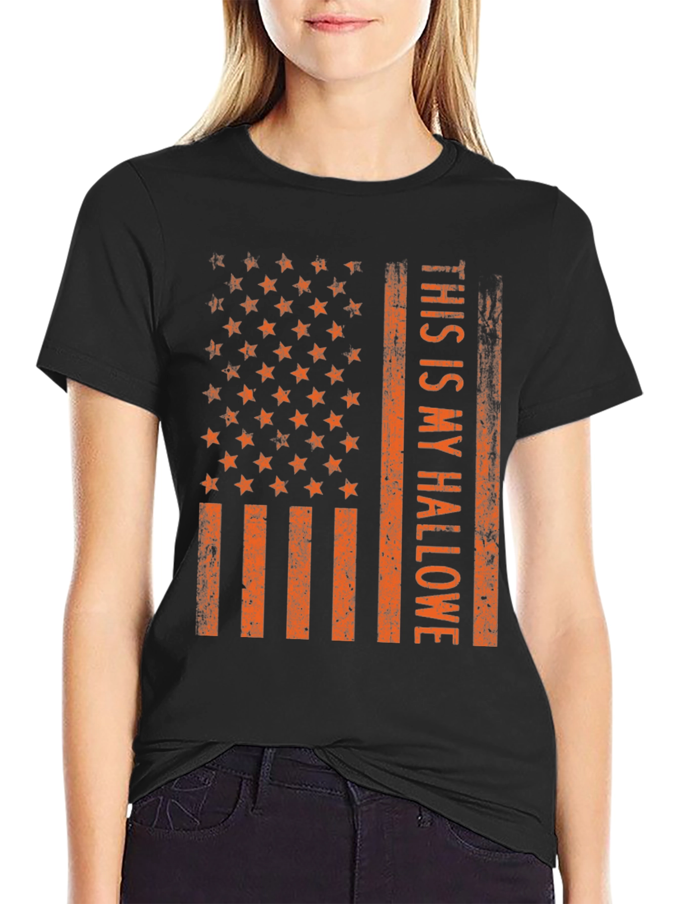 Halloween American Flag T-Shirt