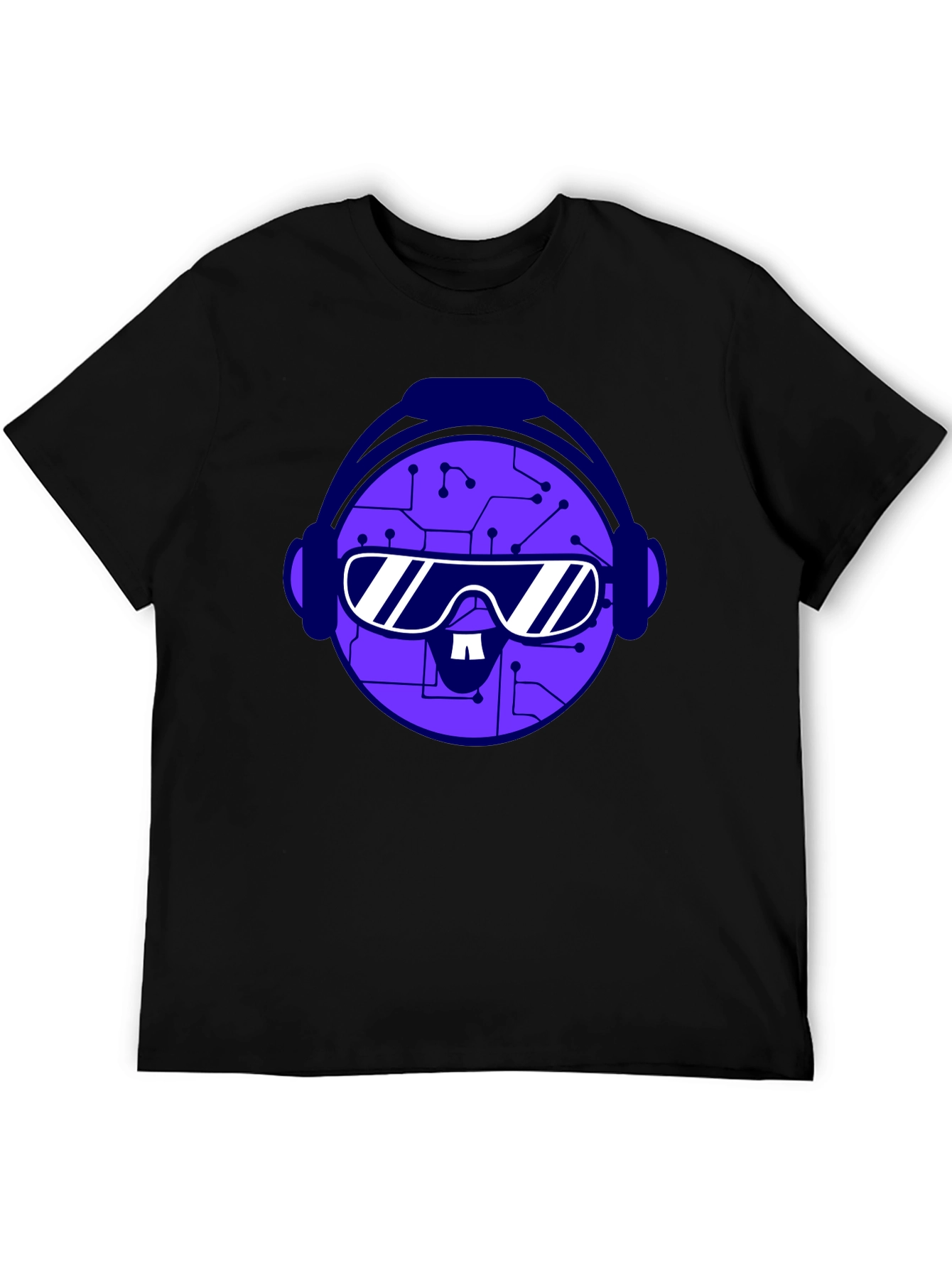 Circuit Head Tee - Futuristic Graphic T-Shirt