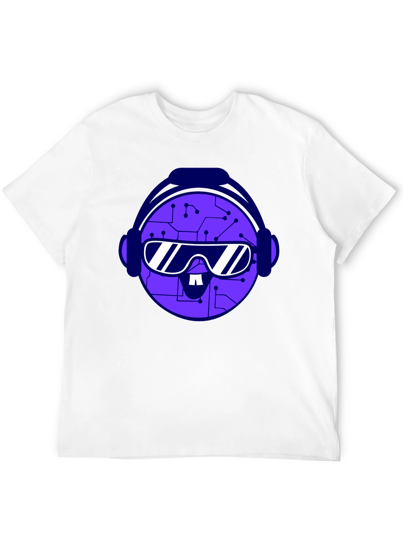Circuit Head Tee - Futuristic Graphic T-Shirt