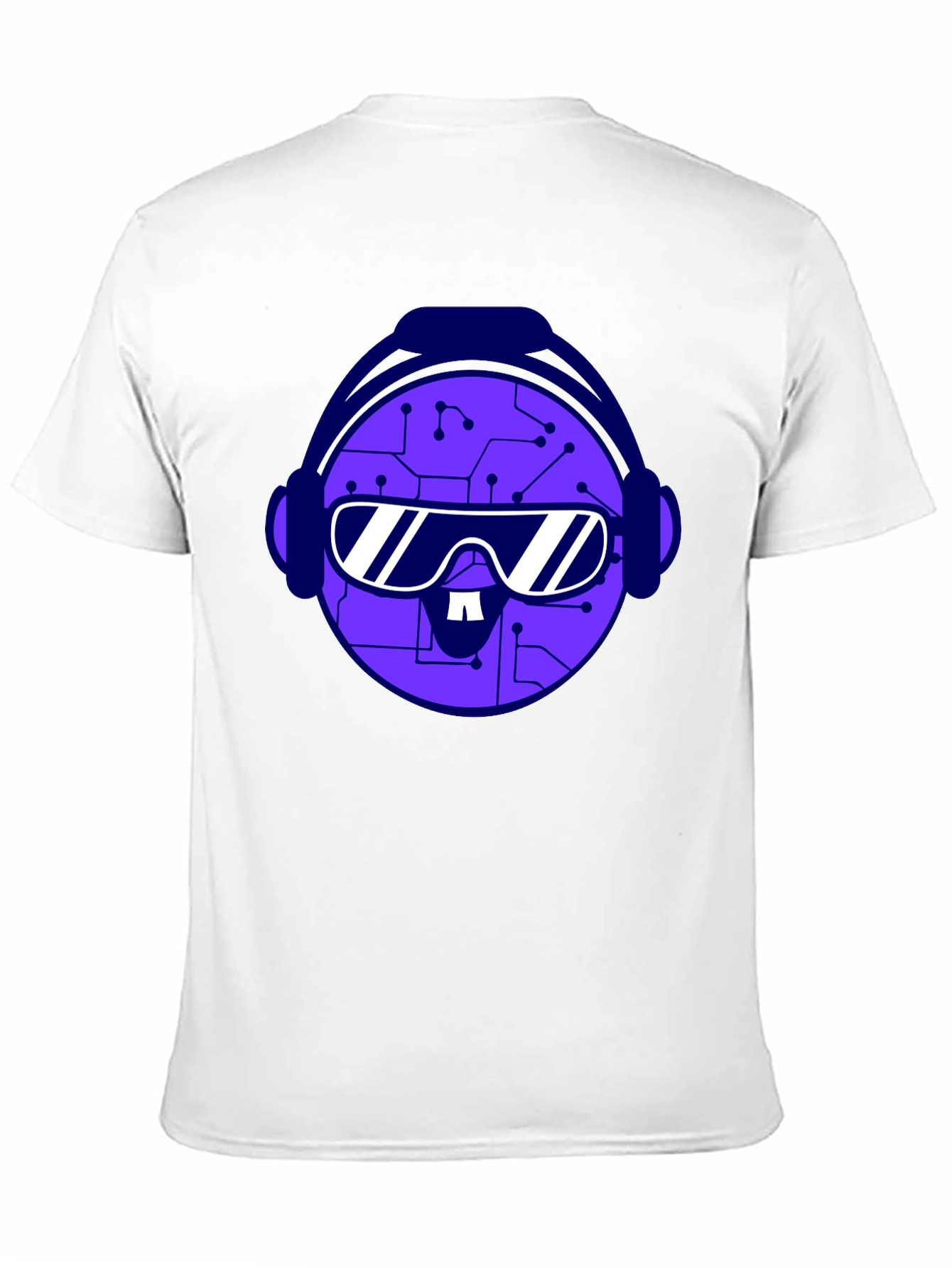 Circuit Head Tee - Futuristic Graphic T-Shirt
