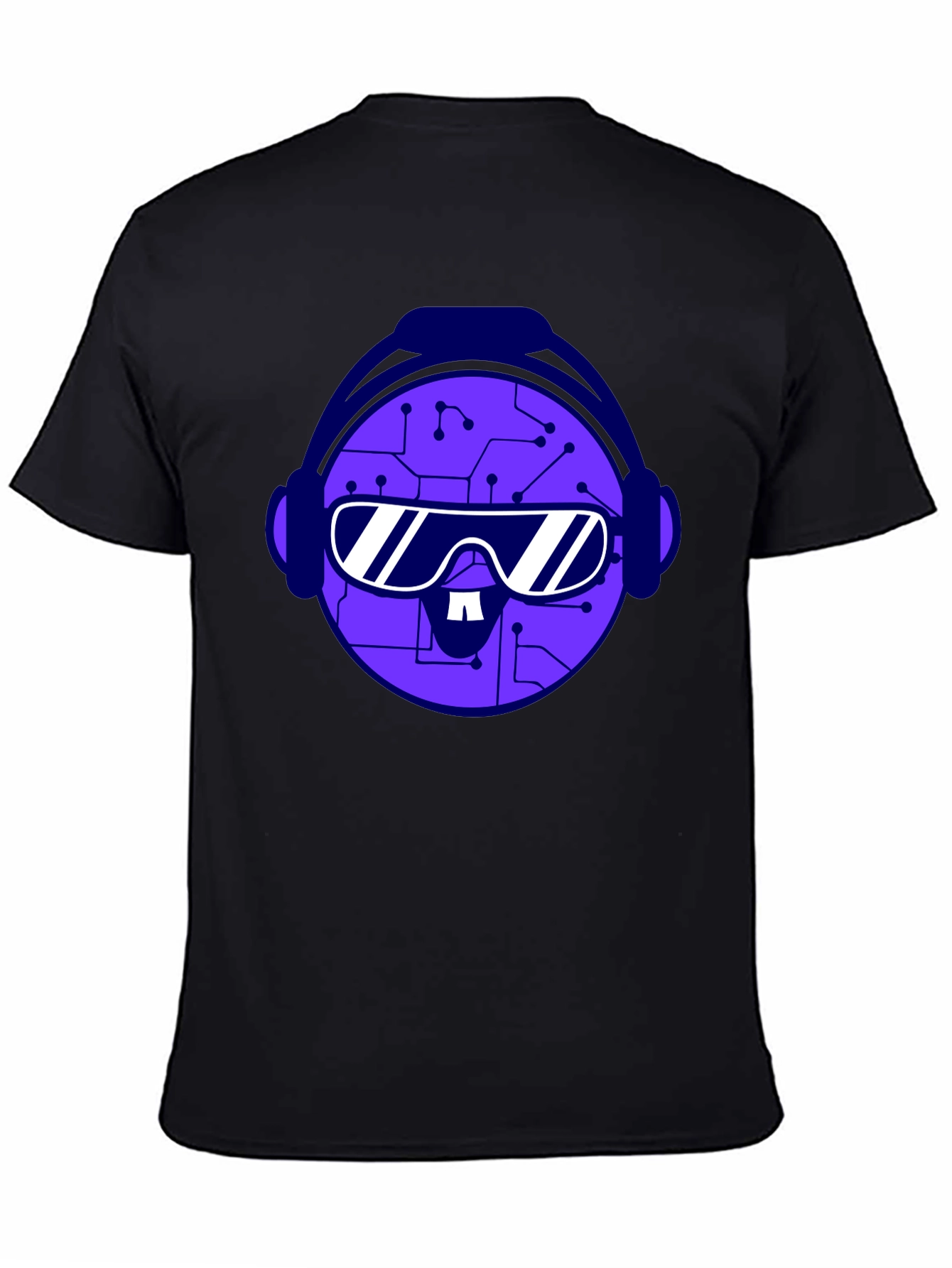 Circuit Head Tee - Futuristic Graphic T-Shirt