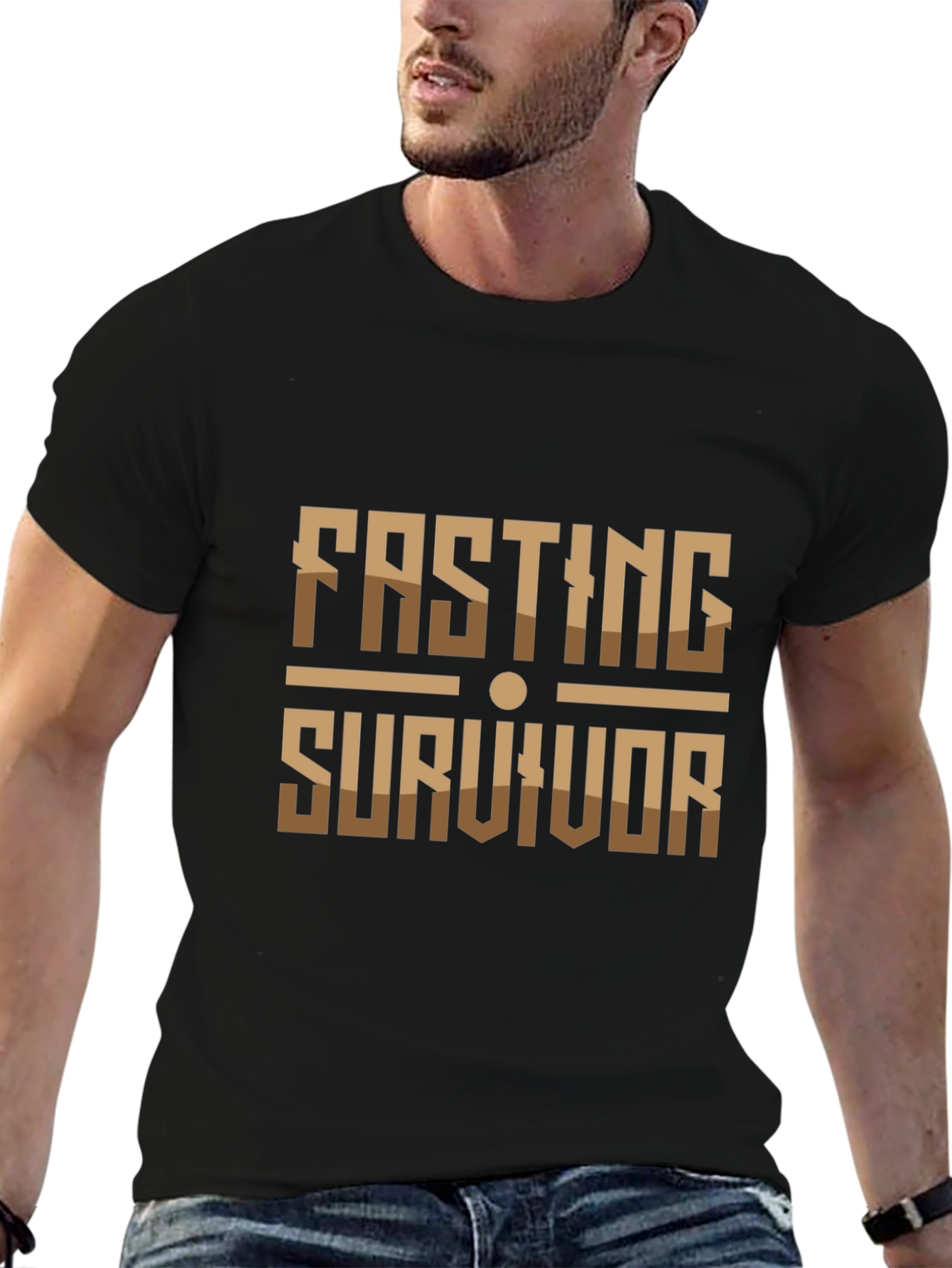 Fasting Survivor Graphic Tee - Stylish & Motivational