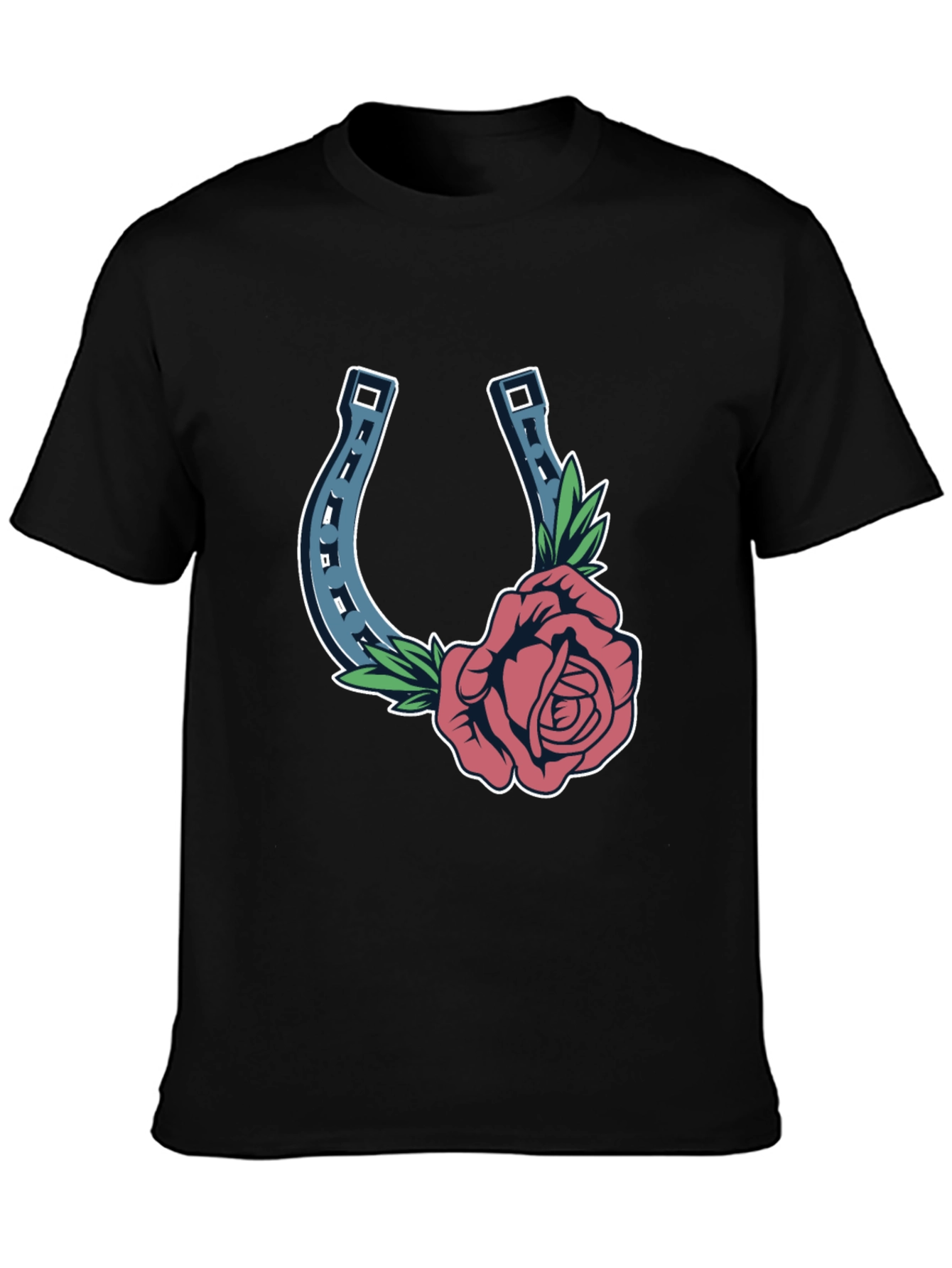 Rose and Horseshoe Graphic Tee