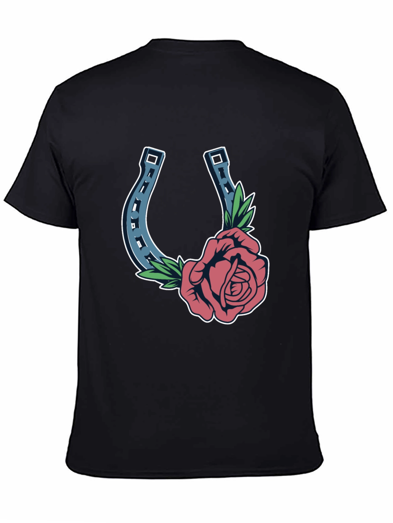 Rose and Horseshoe Graphic Tee