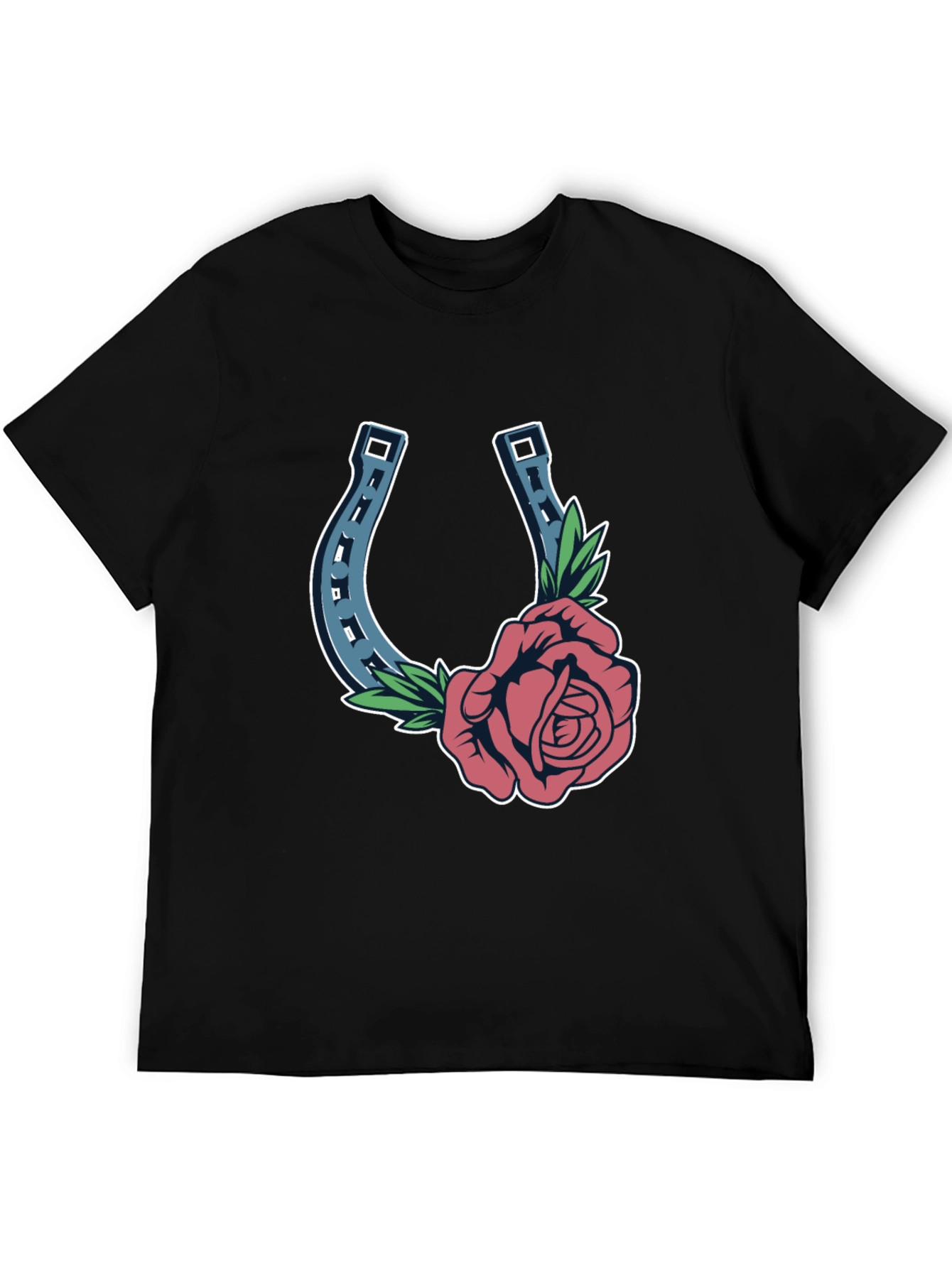 Rose and Horseshoe Graphic Tee