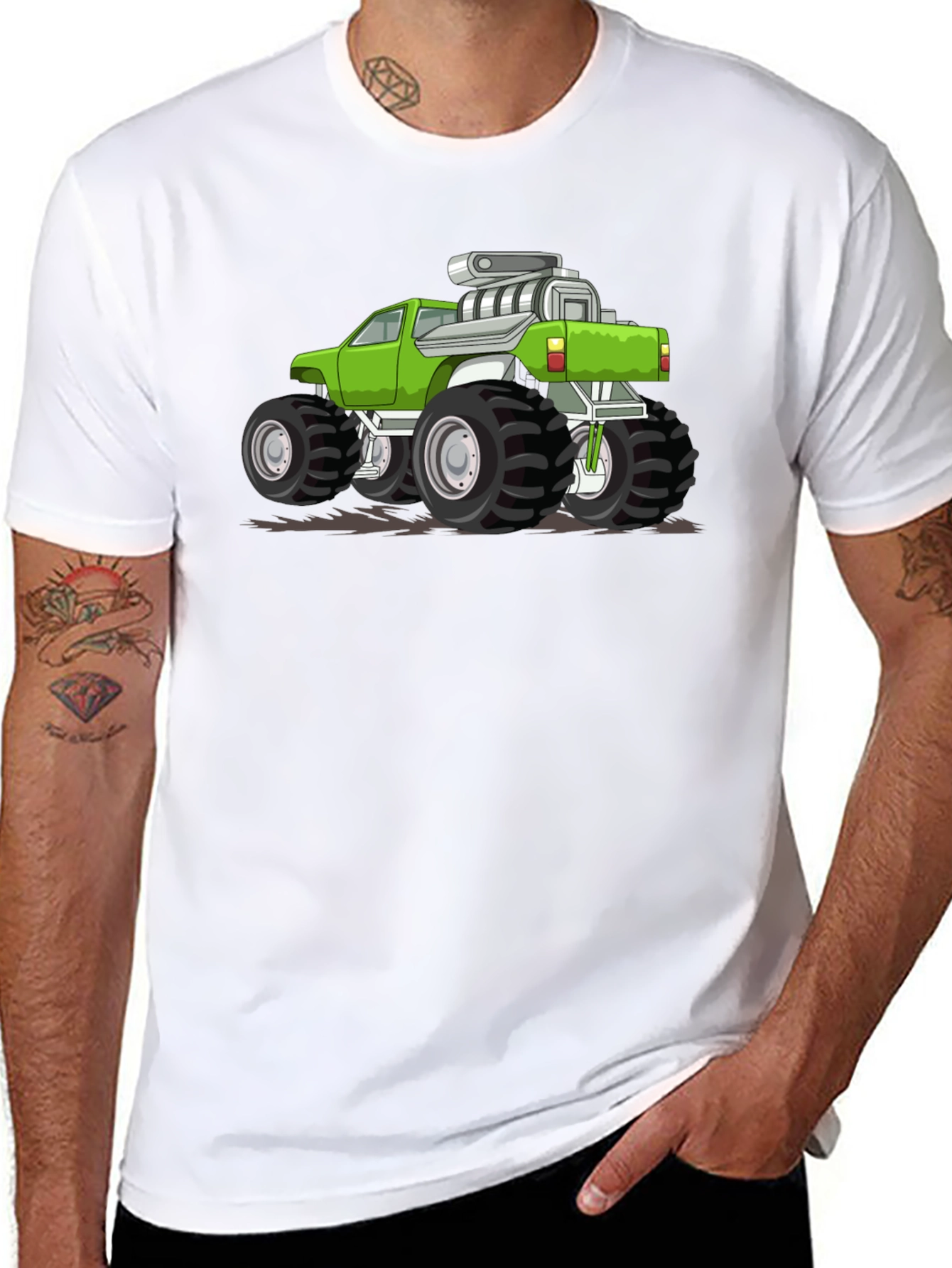 Monster Truck Graphic Tee - Black