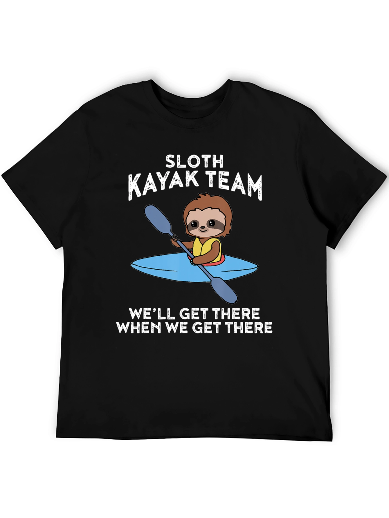 Sloth Kayak Team T-Shirt - Funny and Unique