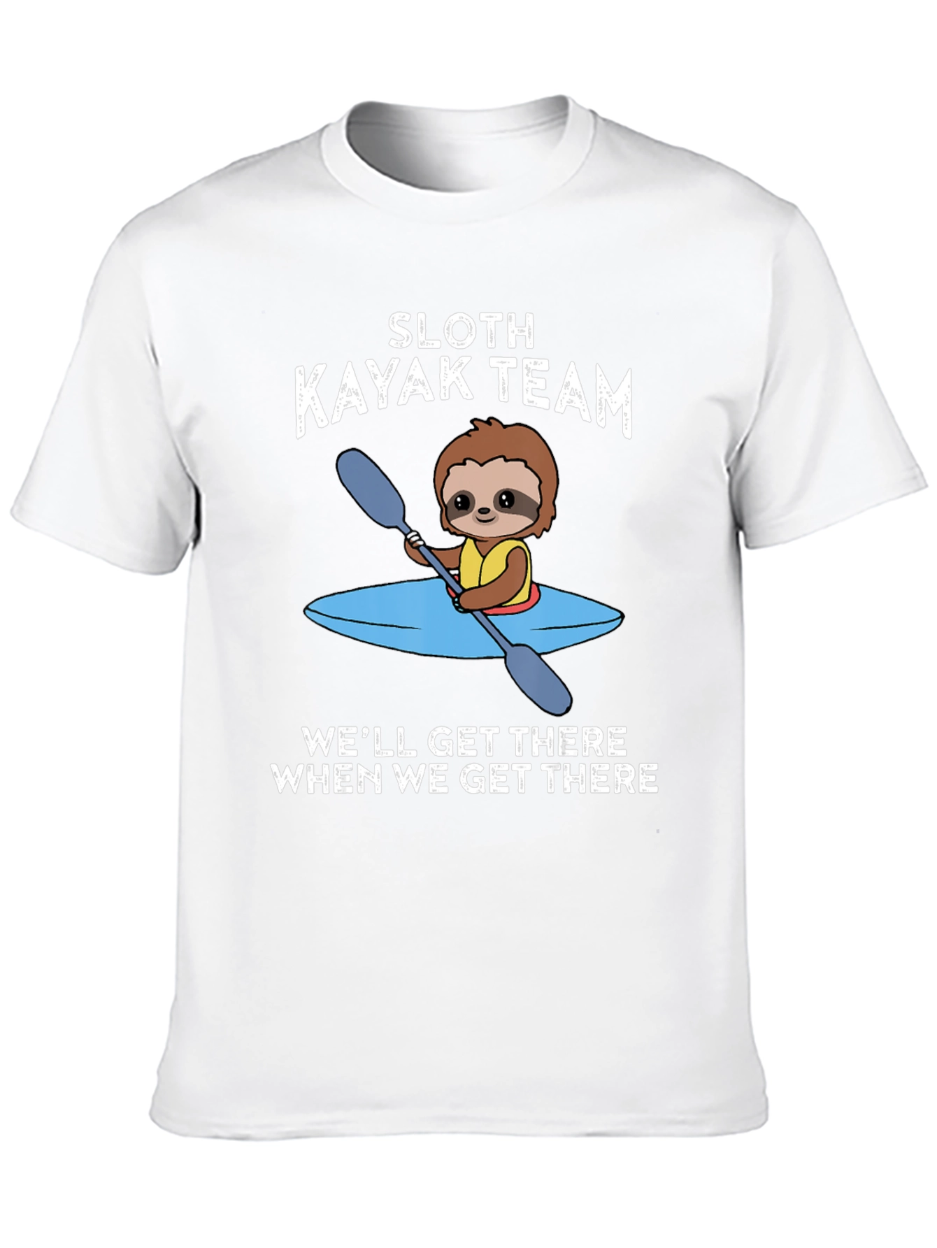 Sloth Kayak Team T-Shirt - Funny and Unique
