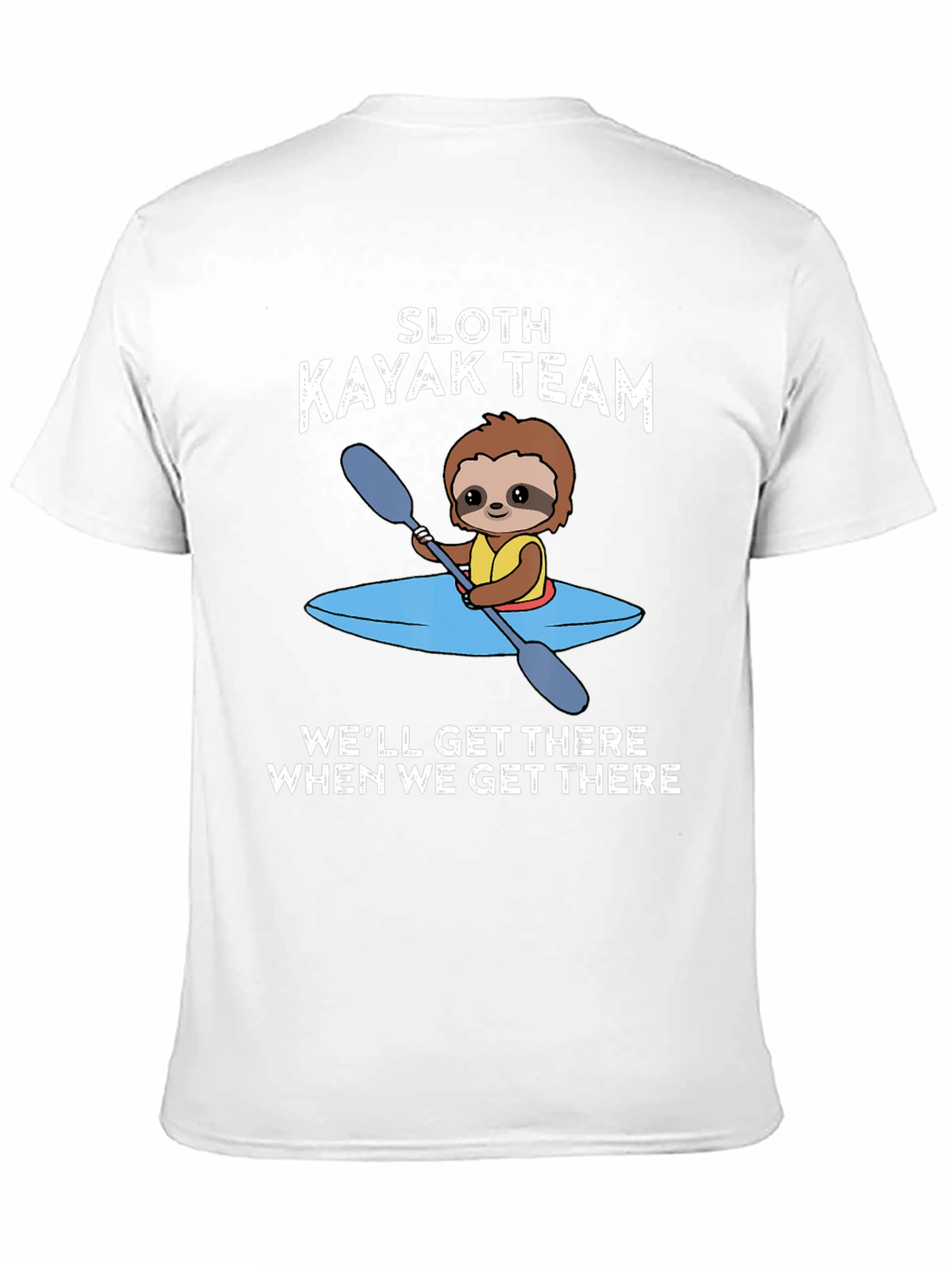 Sloth Kayak Team T-Shirt - Funny and Unique