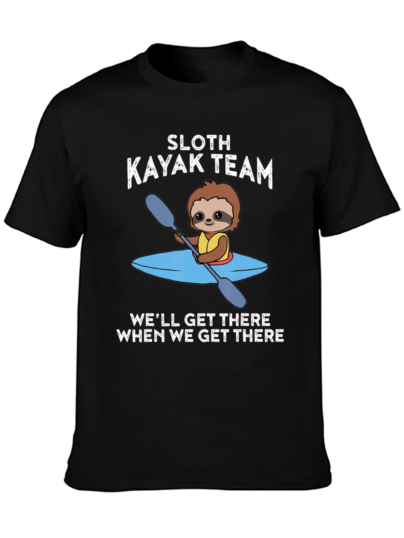Sloth Kayak Team T-Shirt - Funny and Unique