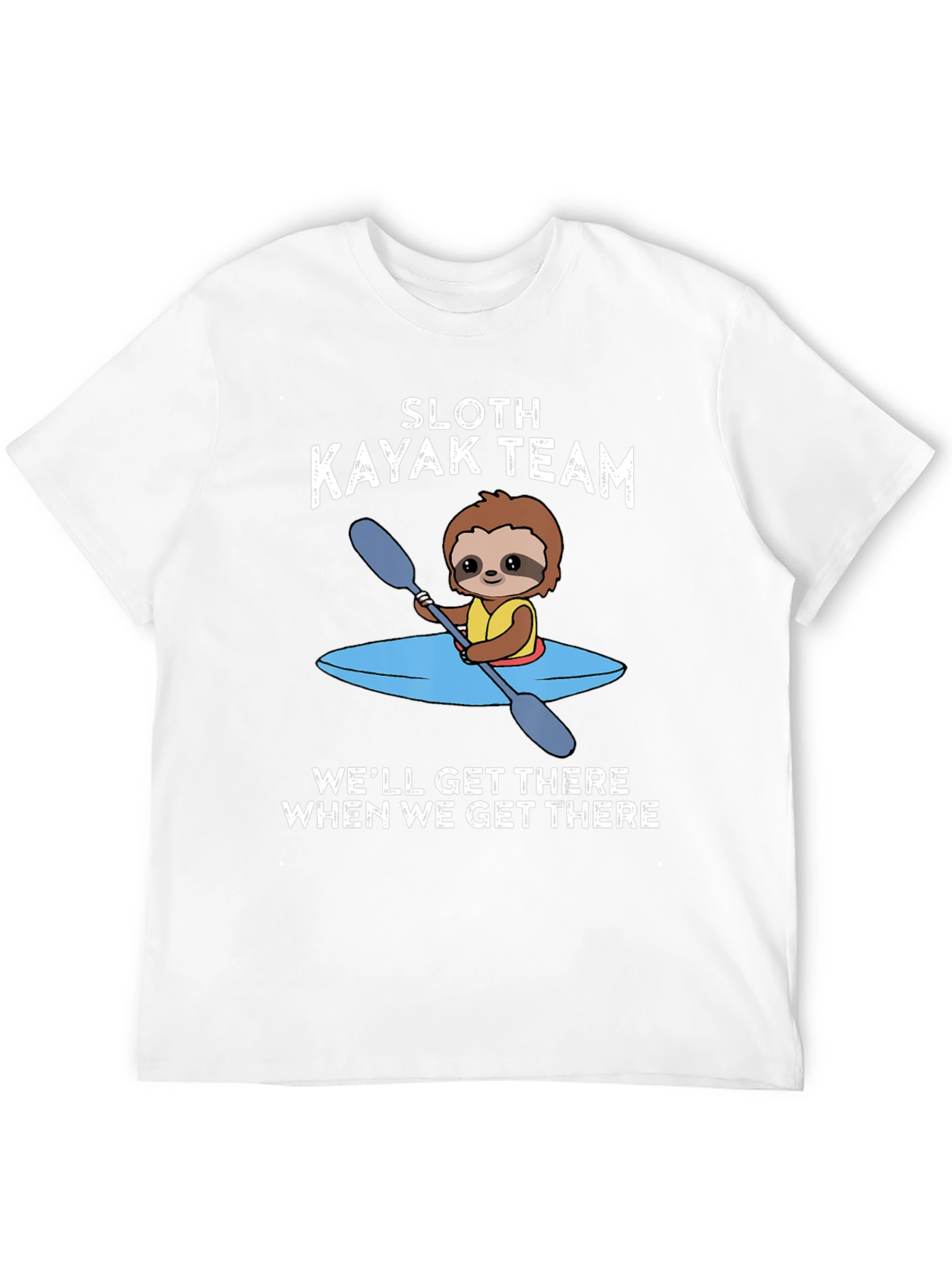Sloth Kayak Team T-Shirt - Funny and Unique