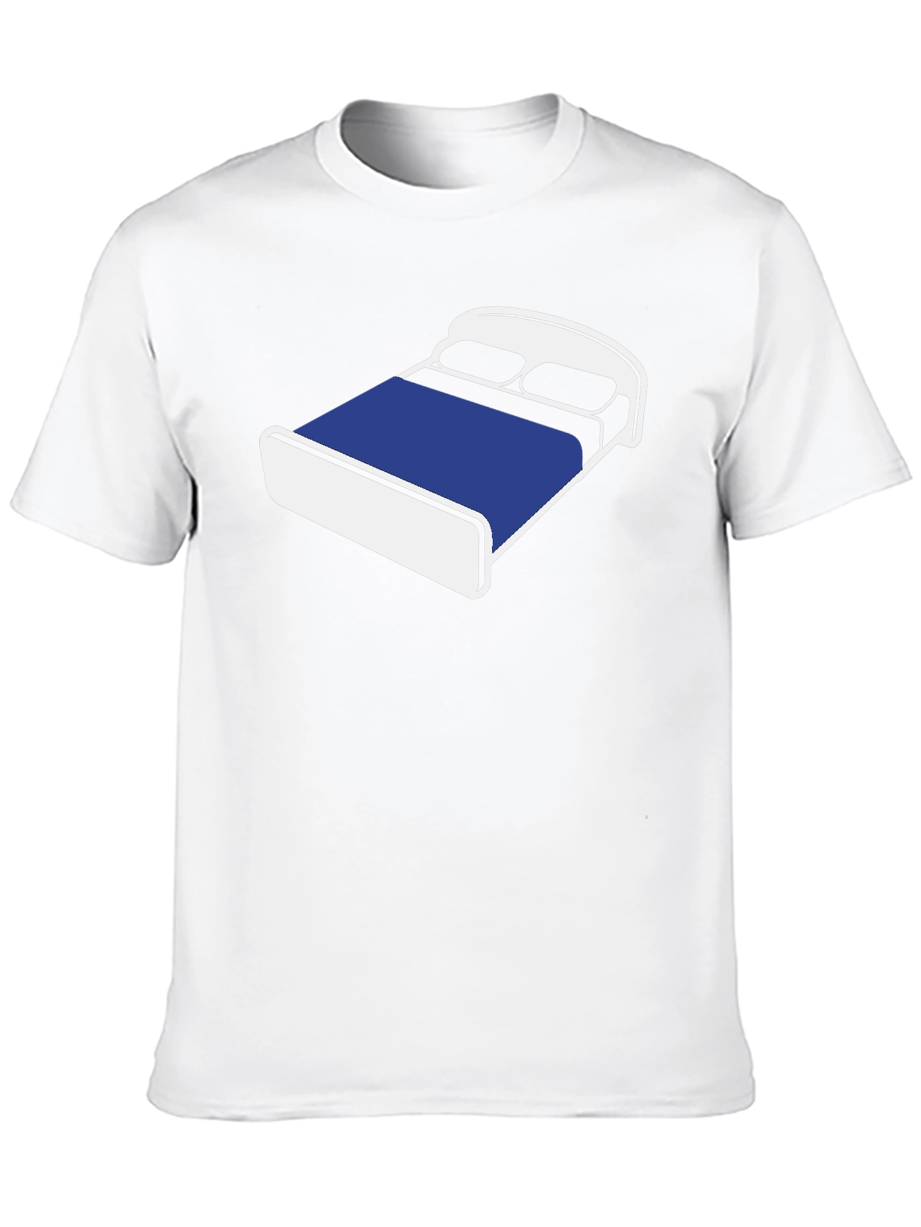 Novelty Bed Graphic T-Shirt - Comfortable Black Tee