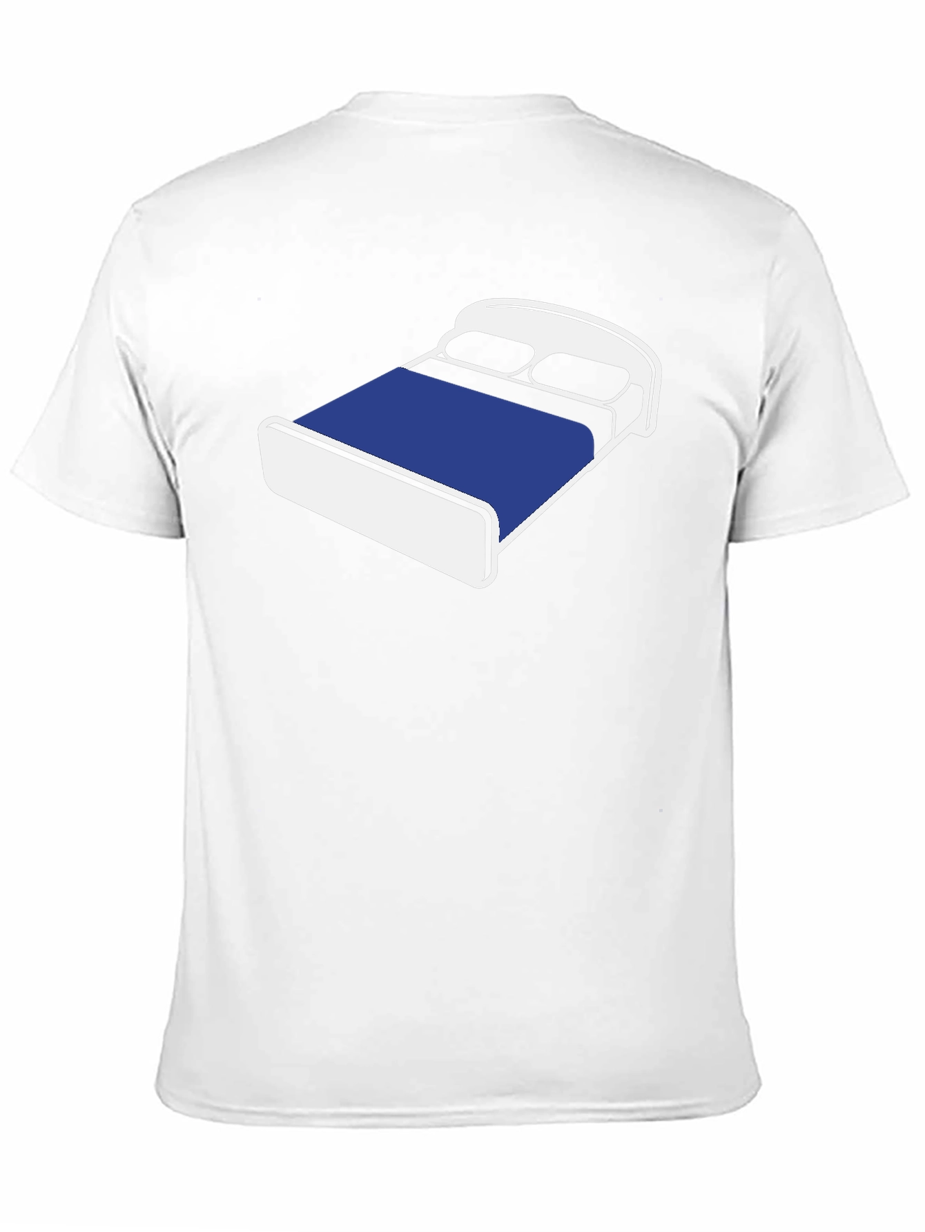 Novelty Bed Graphic T-Shirt - Comfortable Black Tee