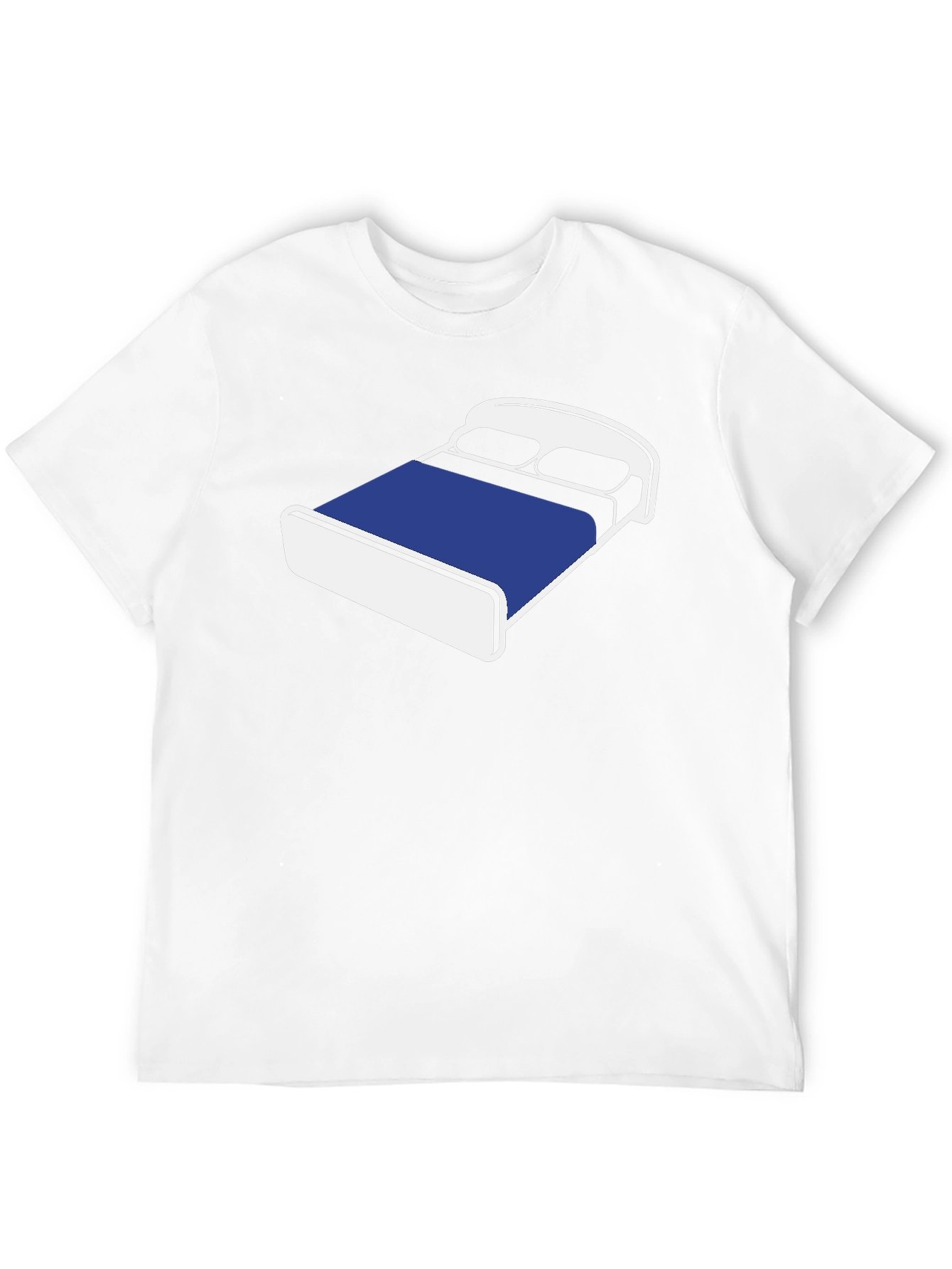 Novelty Bed Graphic T-Shirt - Comfortable Black Tee