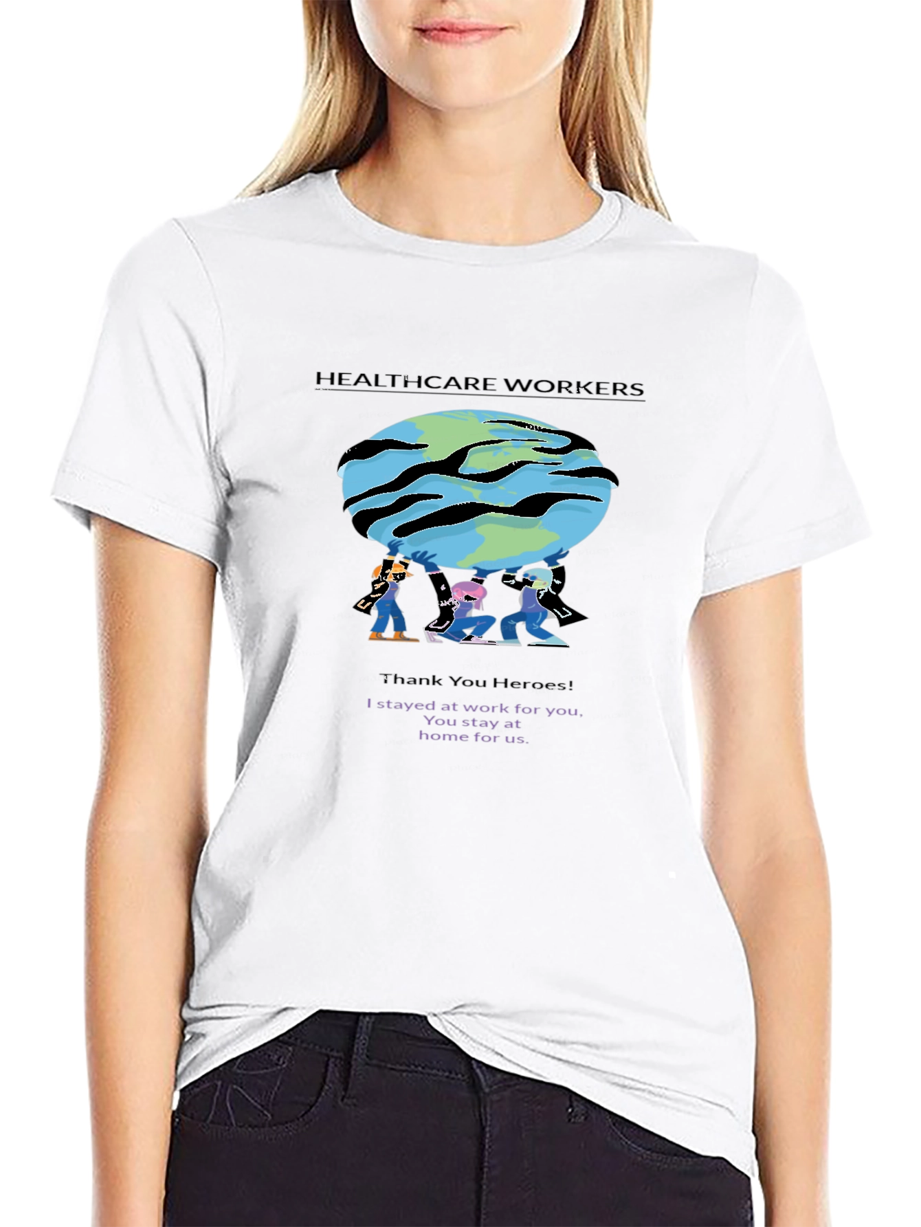 Healthcare Workers T-Shirt - Thank You Heroes!
