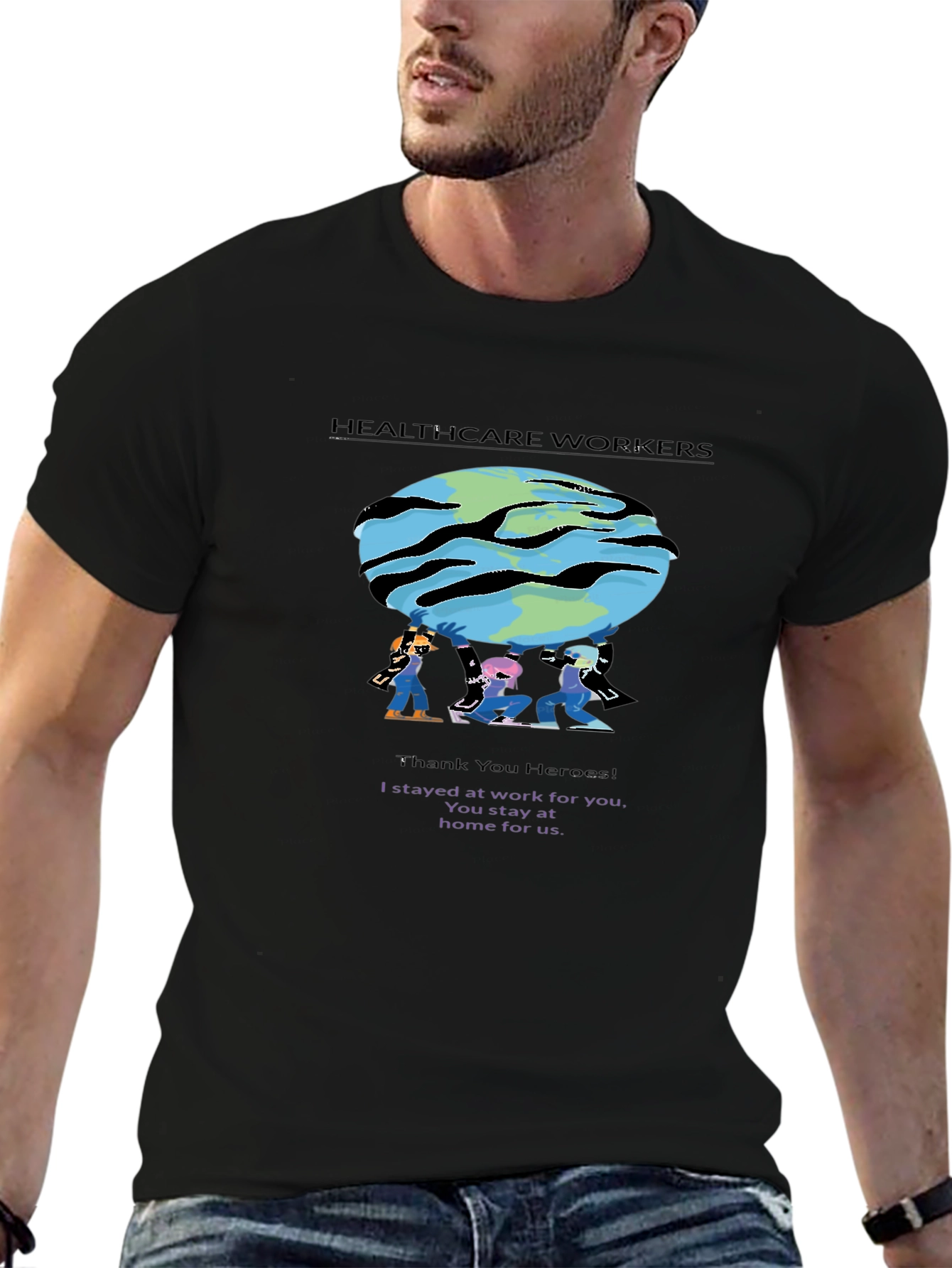 Healthcare Workers T-Shirt - Thank You Heroes!