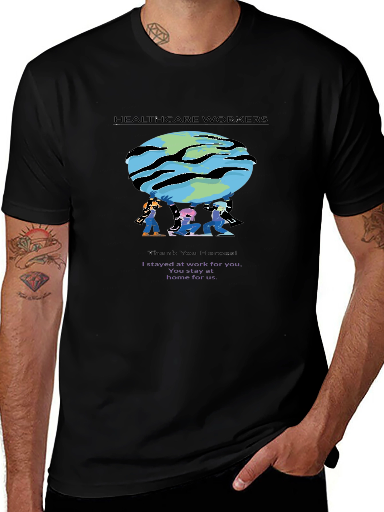 Healthcare Workers T-Shirt - Thank You Heroes!