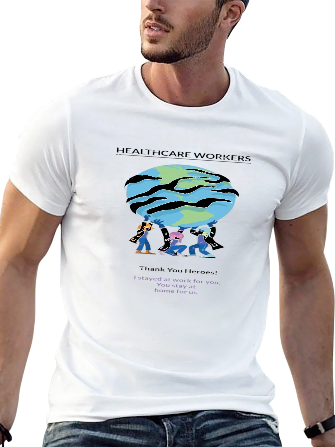 Healthcare Workers T-Shirt - Thank You Heroes!
