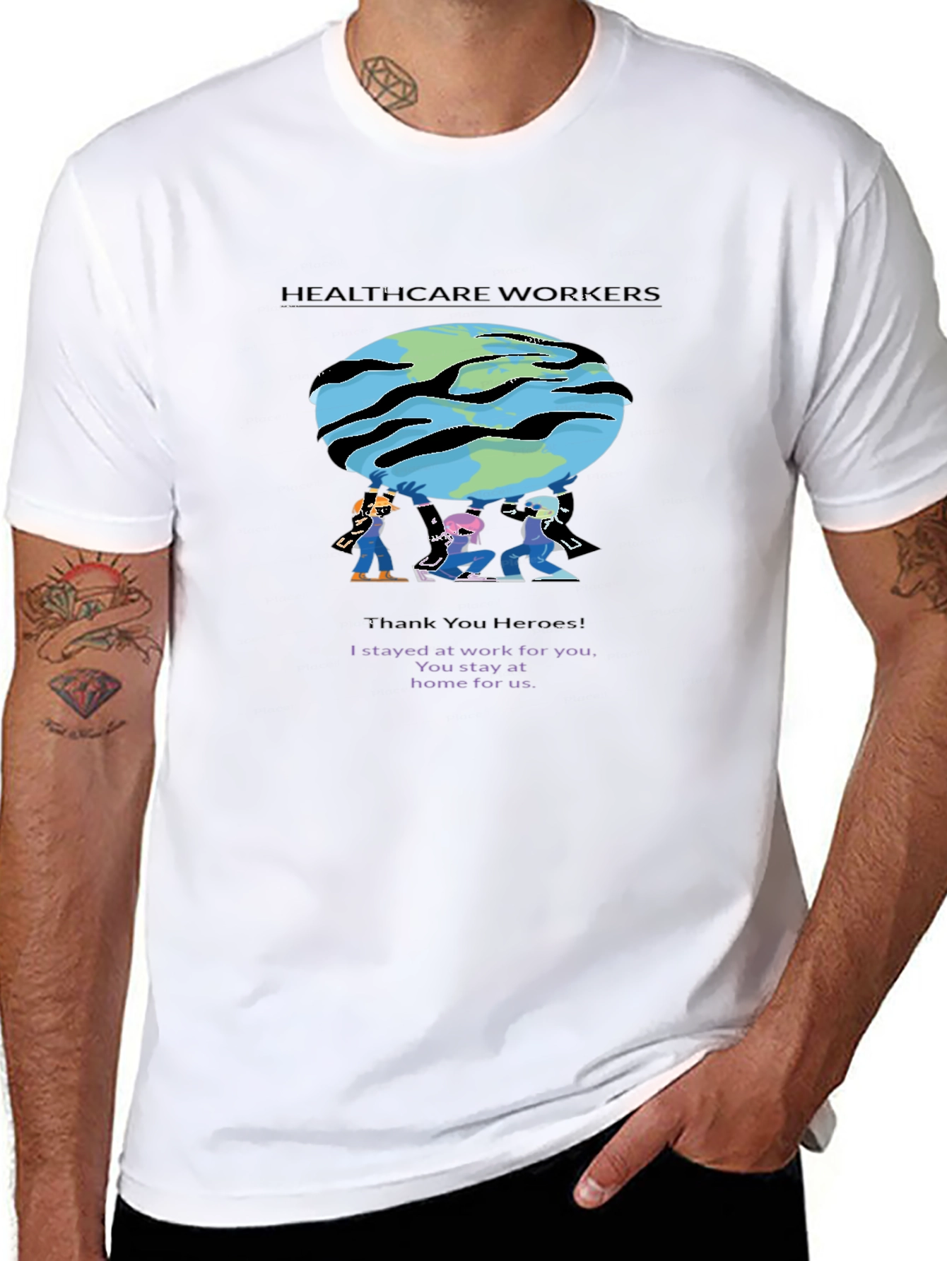 Healthcare Workers T-Shirt - Thank You Heroes!