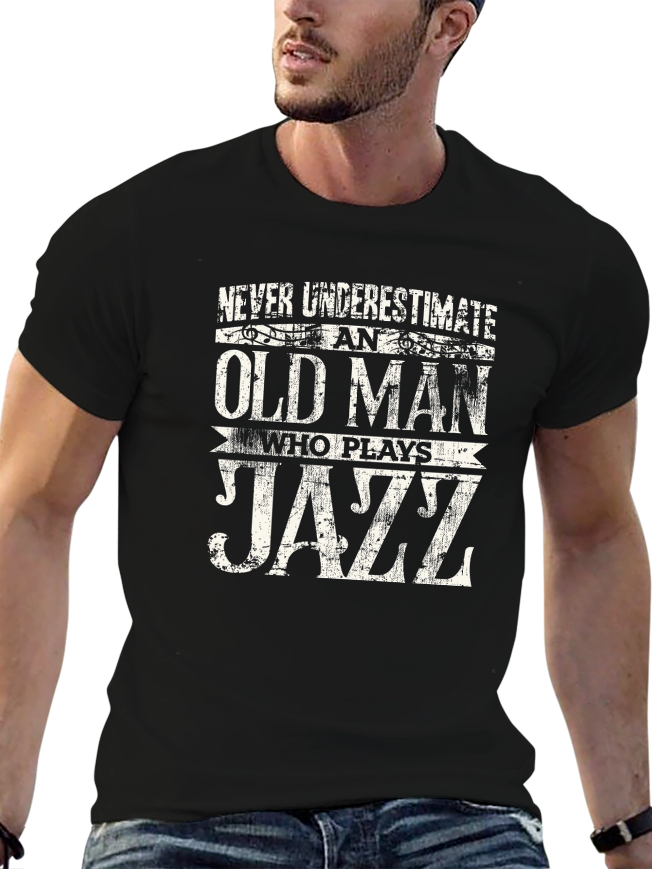 Old Man Jazz T-Shirt - Never Underestimate