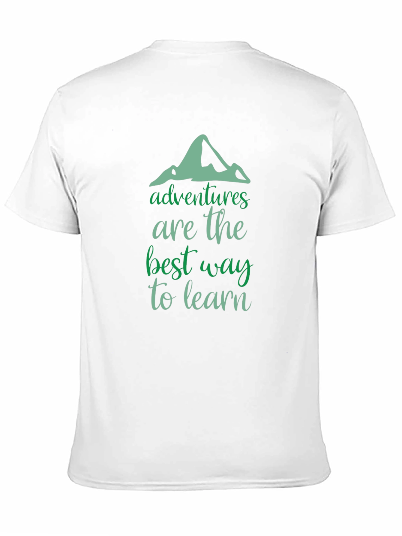 Adventure Learn Graphic Tee - Soft Black Cotton Shirt