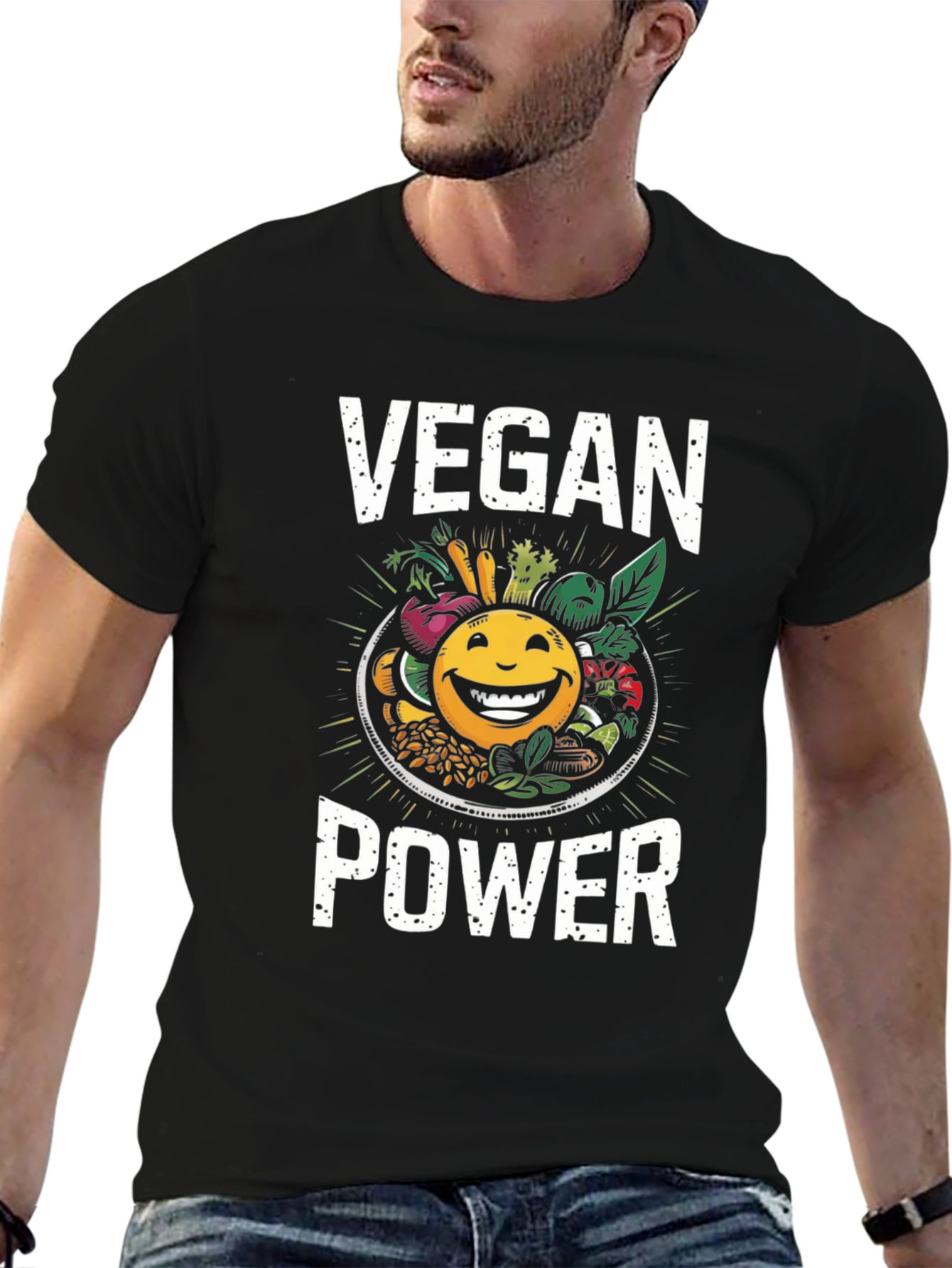 Vegan Power T-Shirt: Healthy & Fun!