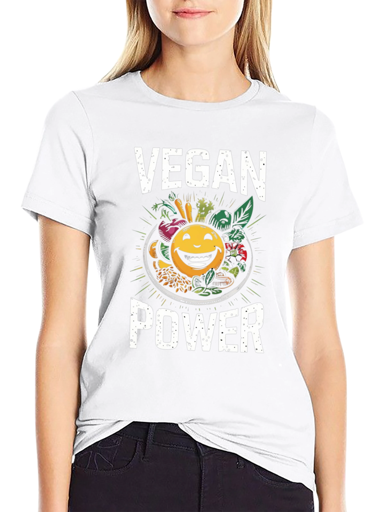 Vegan Power T-Shirt: Healthy & Fun!