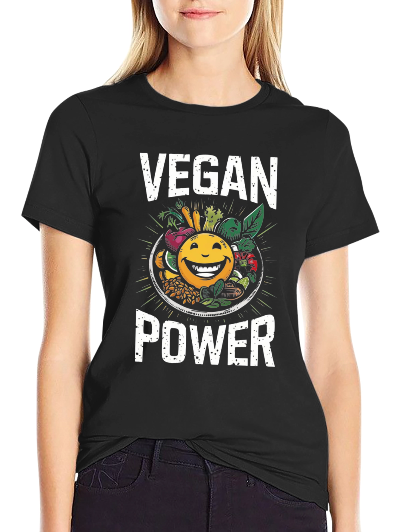 Vegan Power T-Shirt: Healthy & Fun!