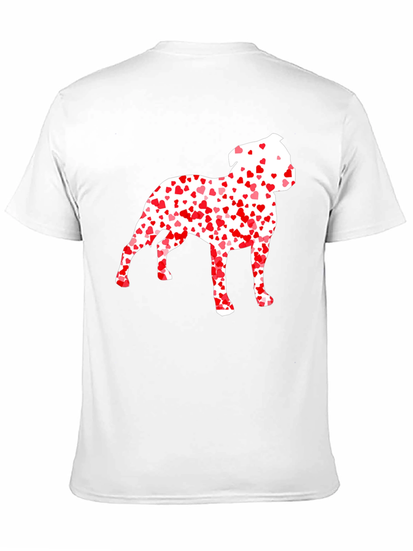 Heart Dog Graphic Tee - Mens Black T-Shirt