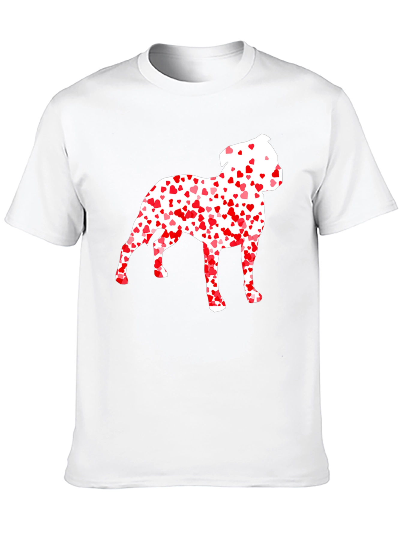 Heart Dog Graphic Tee - Mens Black T-Shirt