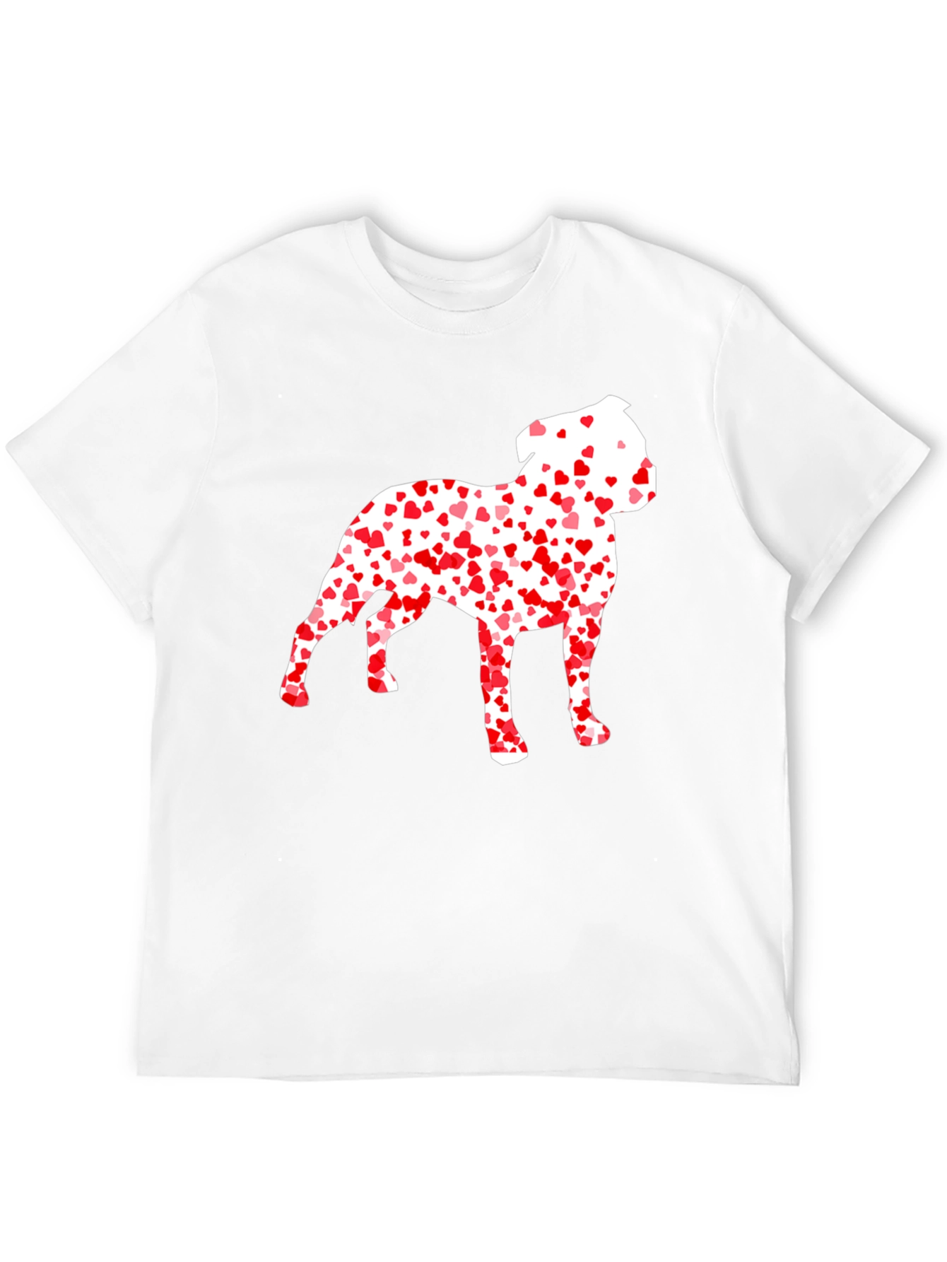 Heart Dog Graphic Tee - Mens Black T-Shirt