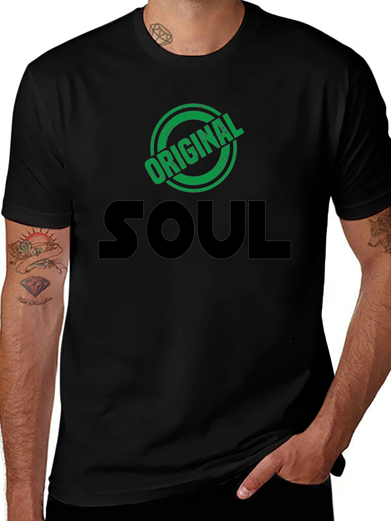 Original Soul Graphic T-Shirt - Black