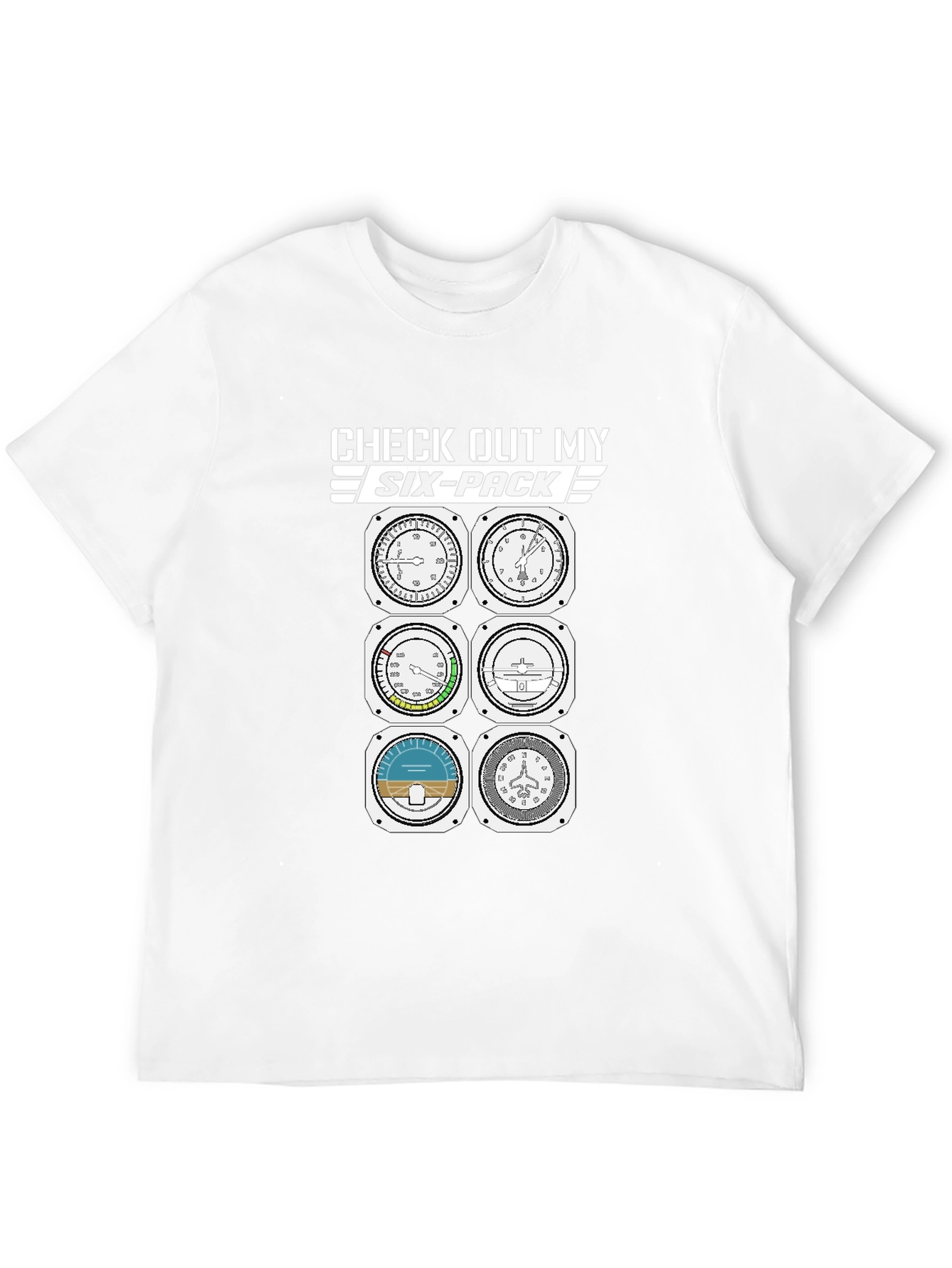 Pilot Six-Pack T-Shirt - Funny Aviation Tee