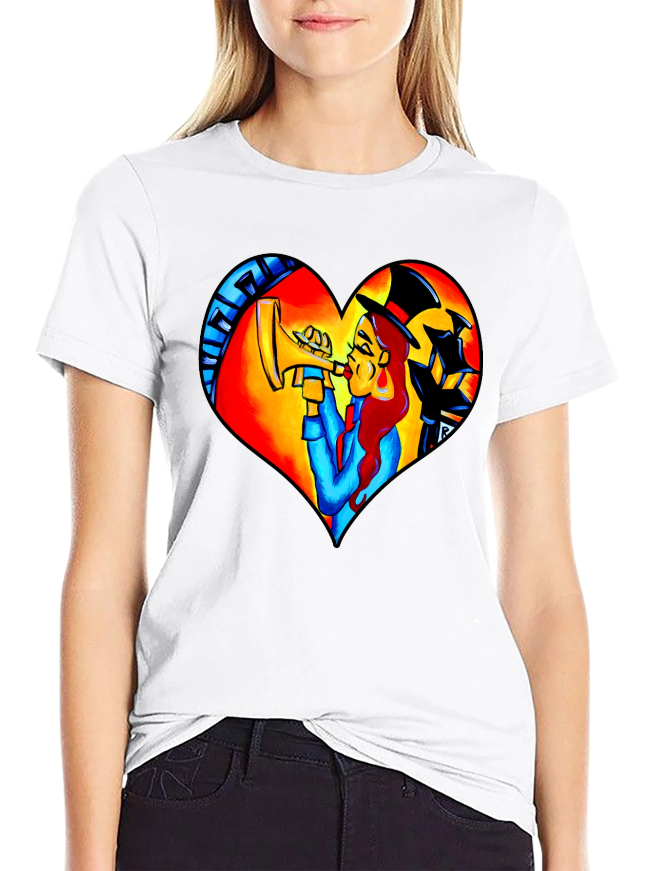 Jazz Lover Heart Graphic Tee