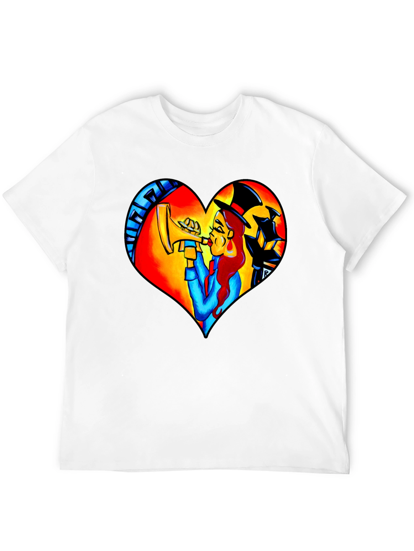 Jazz Lover Heart Graphic Tee