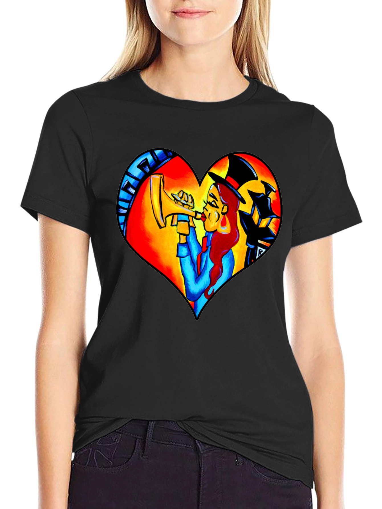 Jazz Lover Heart Graphic Tee