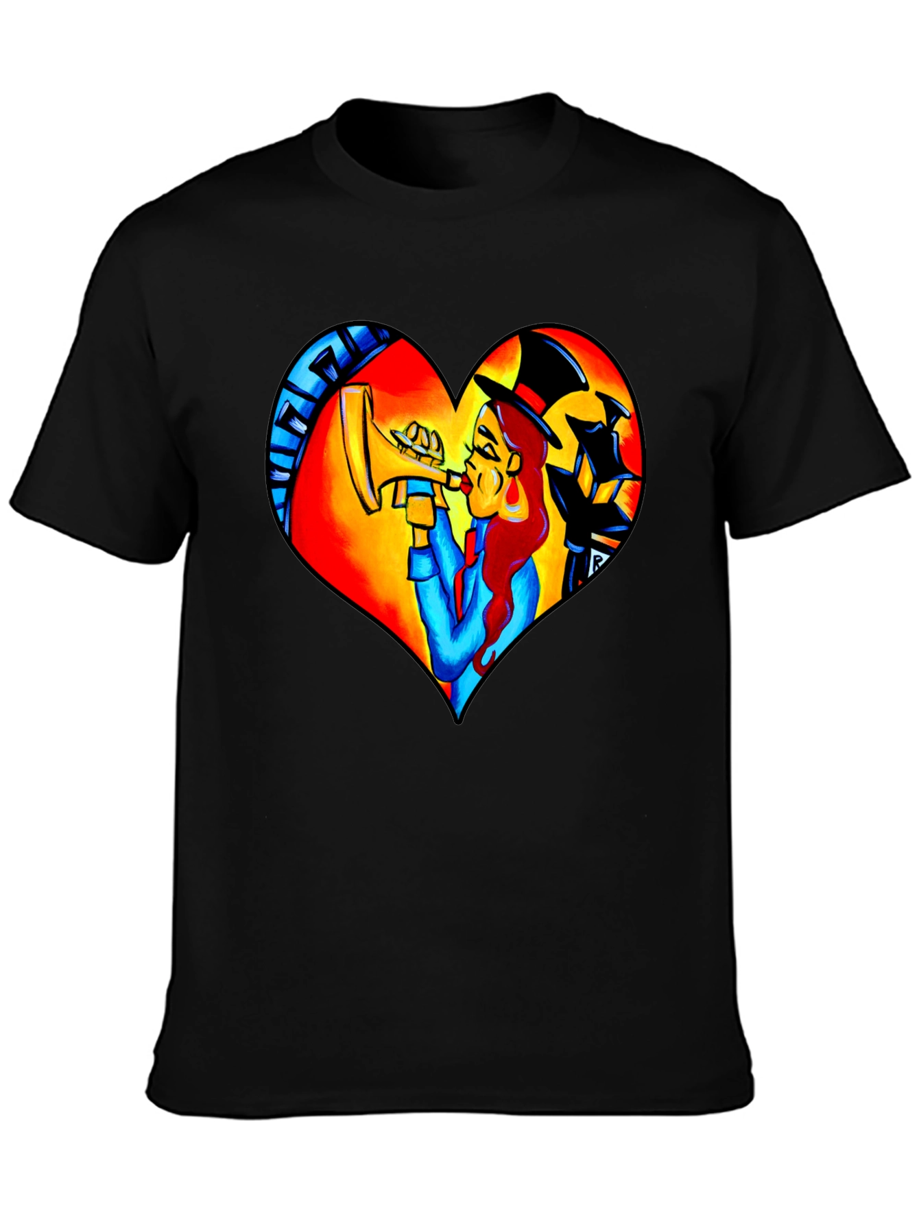 Jazz Lover Heart Graphic Tee