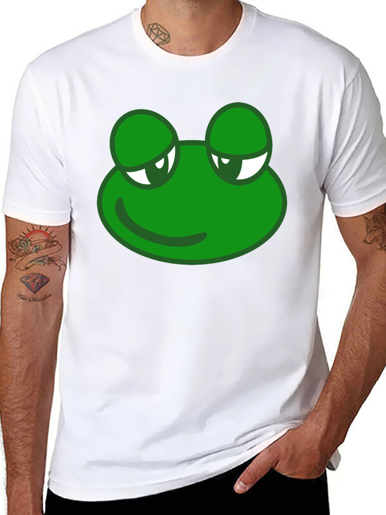 Cool Frog Graphic T-Shirt - Black