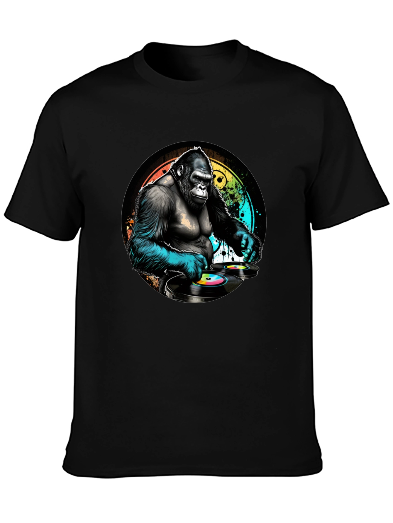 DJ Gorilla Graphic Tee - Black