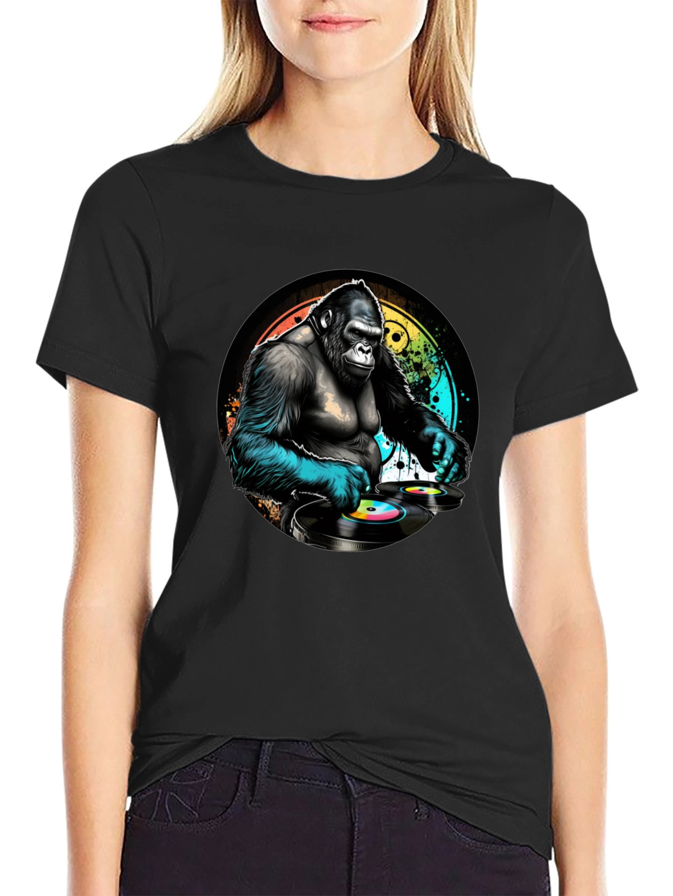 DJ Gorilla Graphic Tee - Black